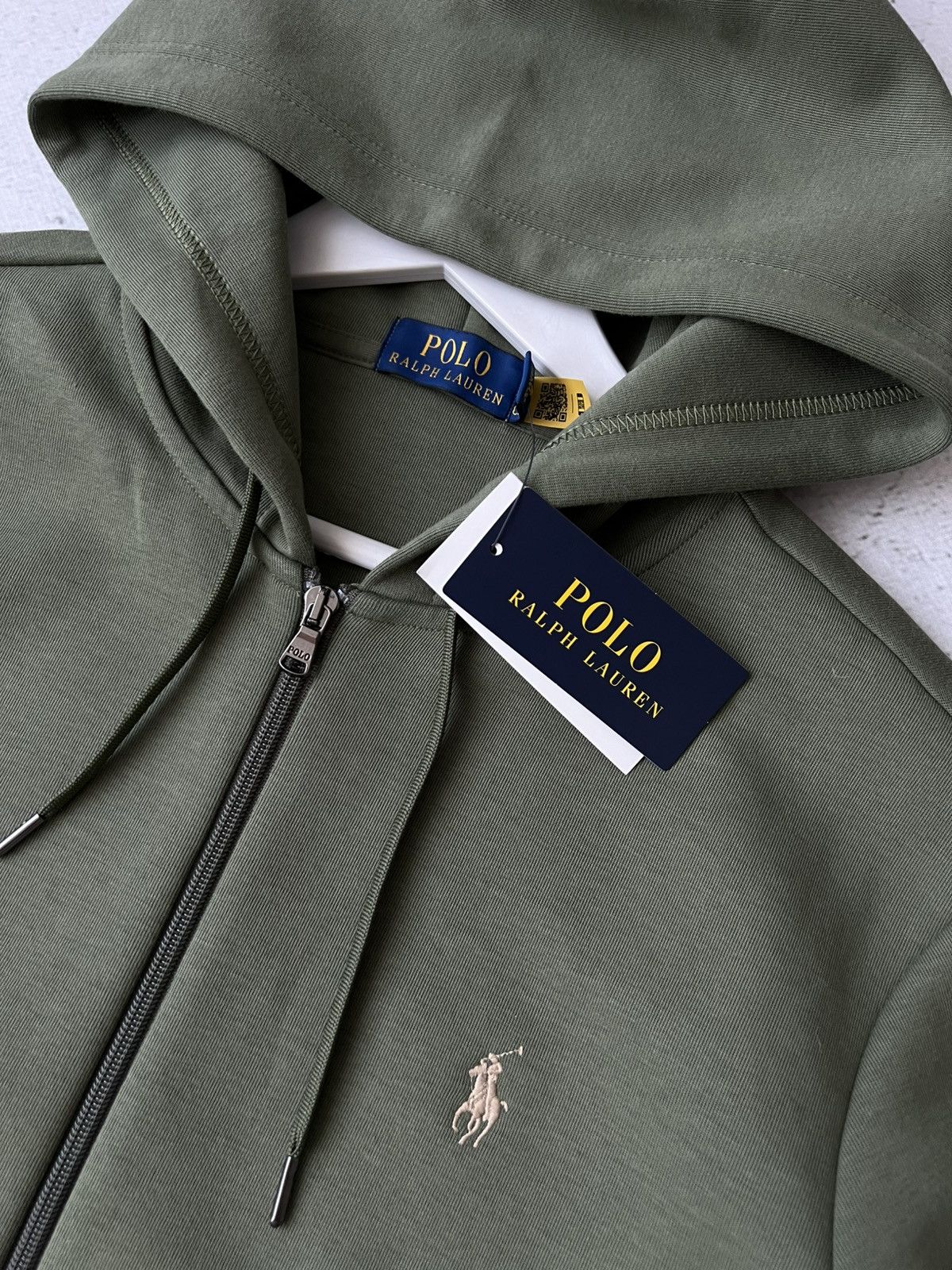 Polo Ralph Lauren Polo Ralph Lauren Full Zip Hoodie Olive Green – New Tags S Size US S / EU 44-46 / 1 - 6 Thumbnail