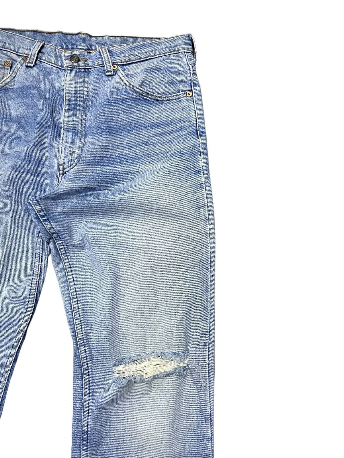 Levi's × Vintage Vintage Levis 606-0217 Tapered Cut Distressed Jeans Size US 32 / EU 48 - 5 Thumbnail