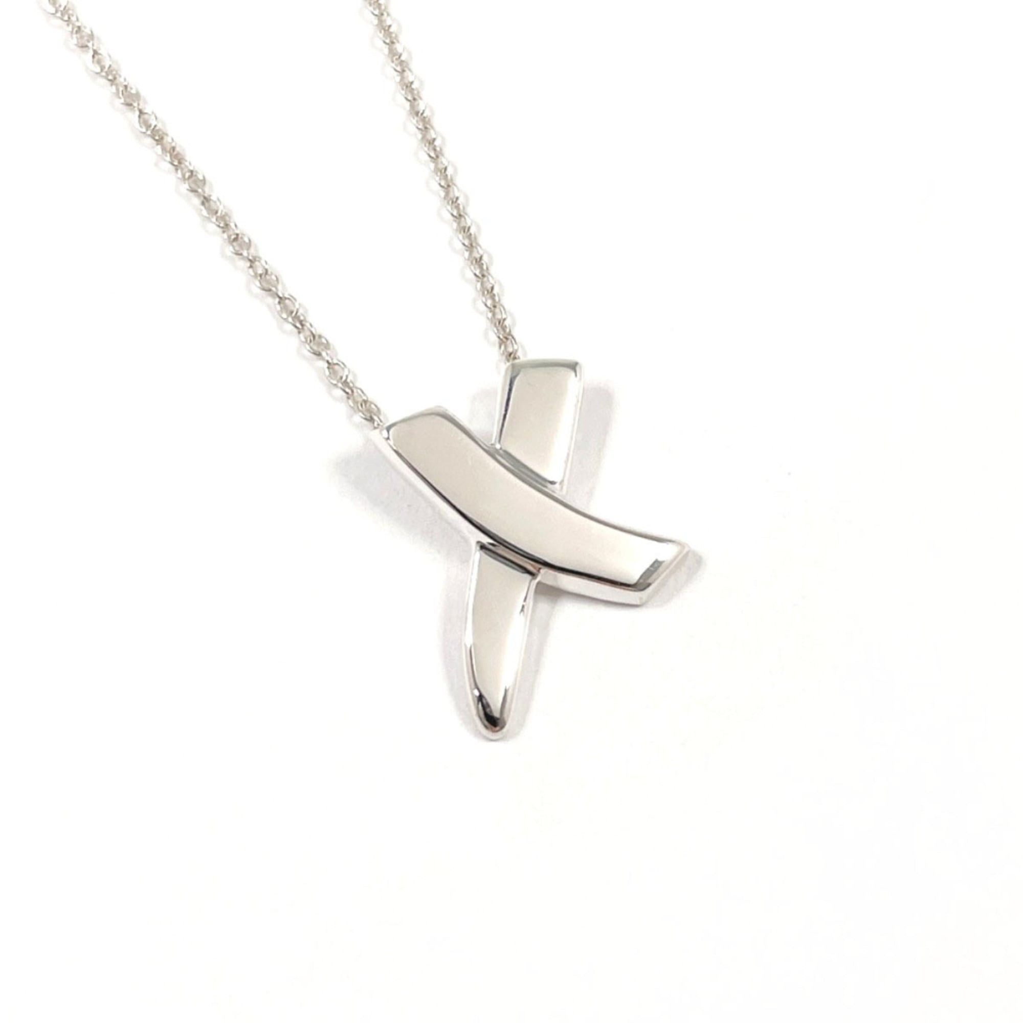 Tiffany & Co. TIFFANY&Co. Tiffany Graffiti x Kiss Paloma Picasso Necklace, Sterling Silver 925, Silver, Women's Size ONE SIZE - 1 Thumbnail