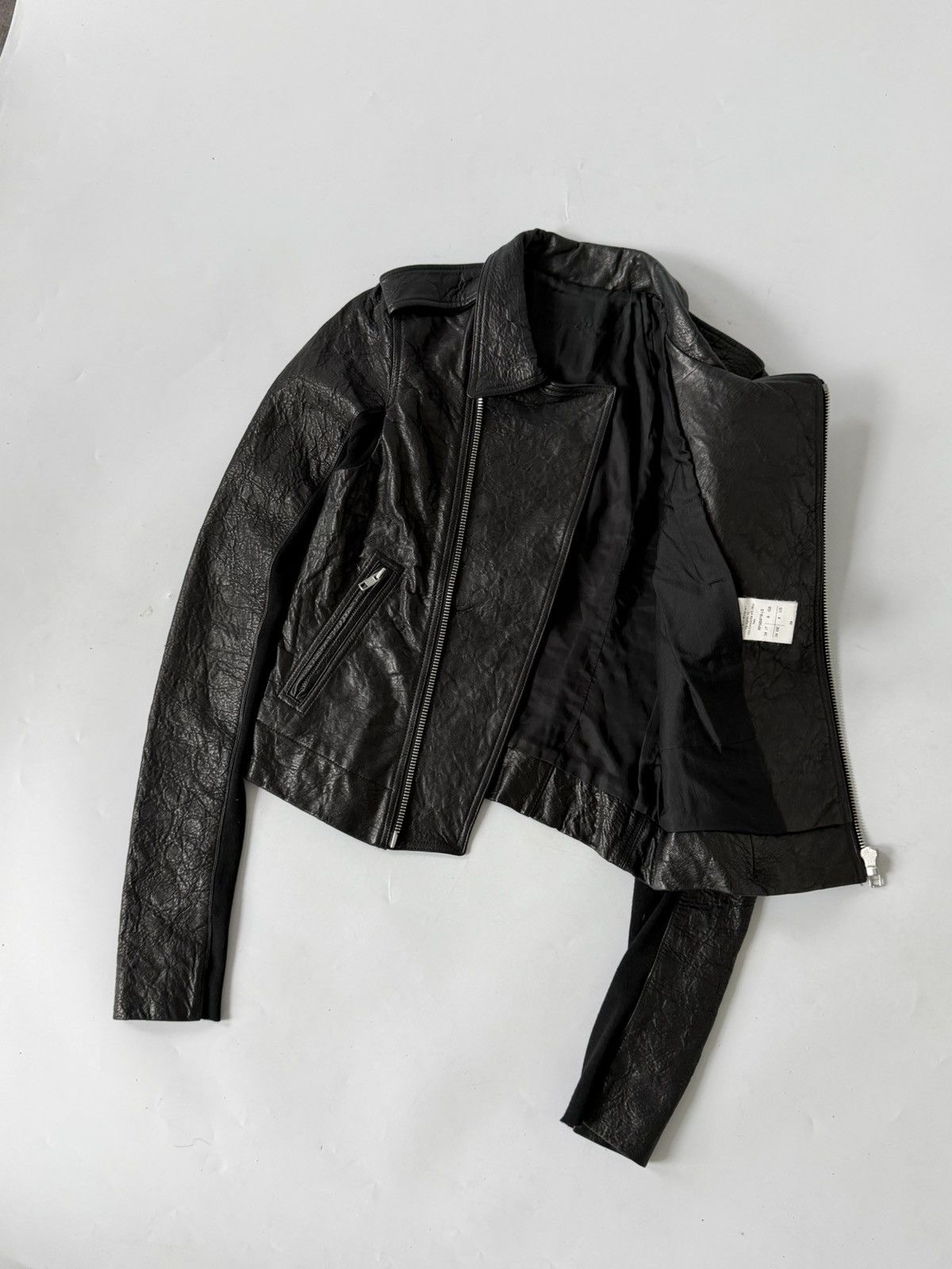 Rick Owens Rick Owens Black Leather Stooges Biker Jacket Size US S / EU 44-46 / 1 - 4 Thumbnail