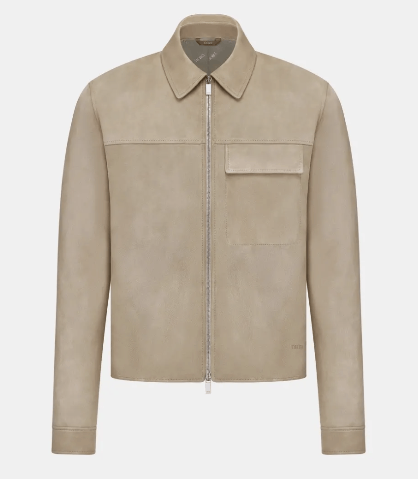 Dior Dior Grey Suede Jacket Size US M / EU 48-50 / 2 - 1 Thumbnail