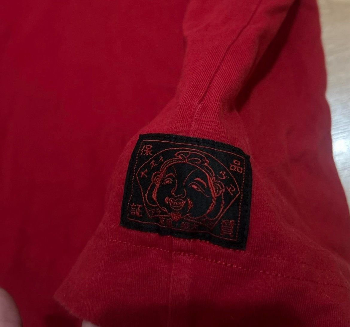 Evisu Authentic Vintage Red Evisu Jersey with Denim Letters Size US L / EU 52-54 / 3 - 3 Thumbnail