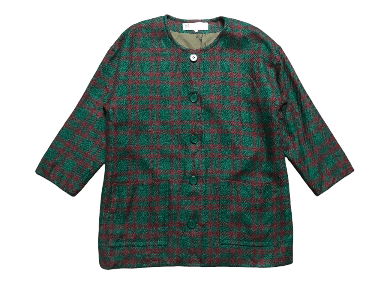 Givenchy × Vintage 💥Vintage Givenchy Glamour Plaid Coat Jacket Size L / US 10 / IT 46 - 1 Thumbnail