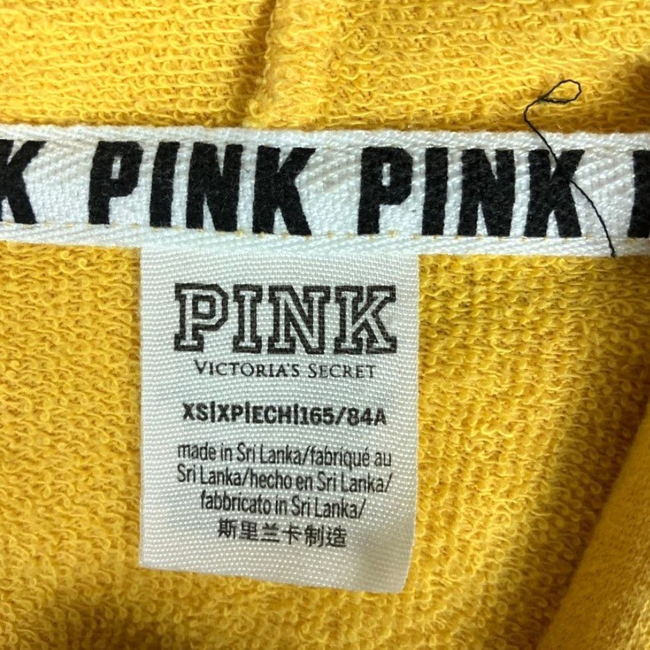 Vintage VINTAGE Victoria's Secret Pink Womens Sweatshirt Pullover Hooded Yellow XS Regular Sweatshirt Women Size XS / US 0-2 / IT 36-38 - 6 Thumbnail