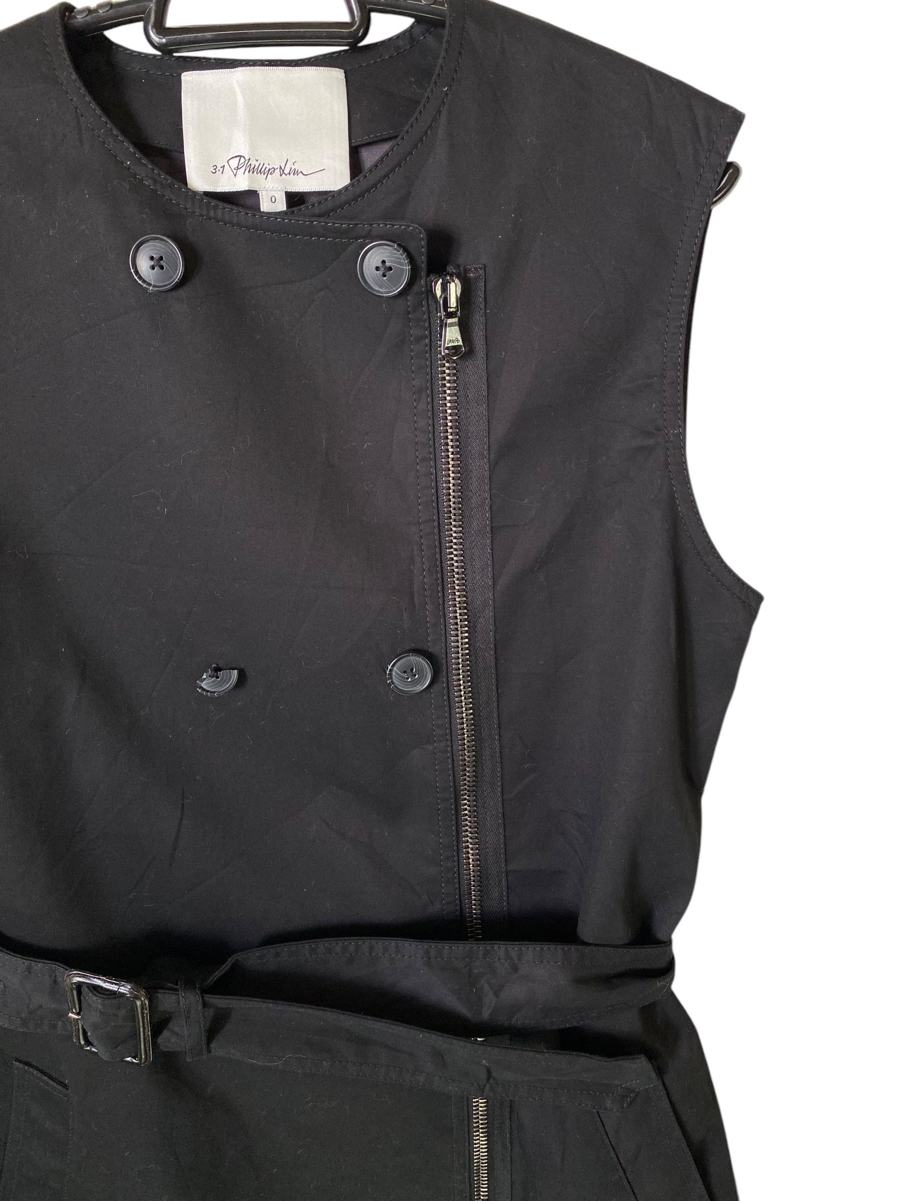 Designer 3.1 Phillip lim belted sleeveless dress coat Size XS / US 0-2 / IT 36-38 - 4 Thumbnail