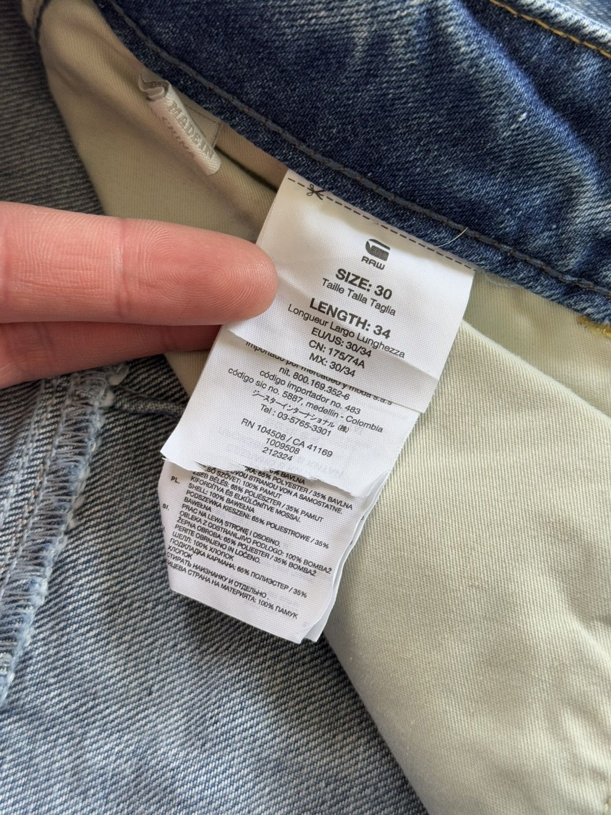 G-Star G star raw TYPE C 3D loose tapered denim pant trouser Jean Size US 34 / EU 50 - 14 Thumbnail
