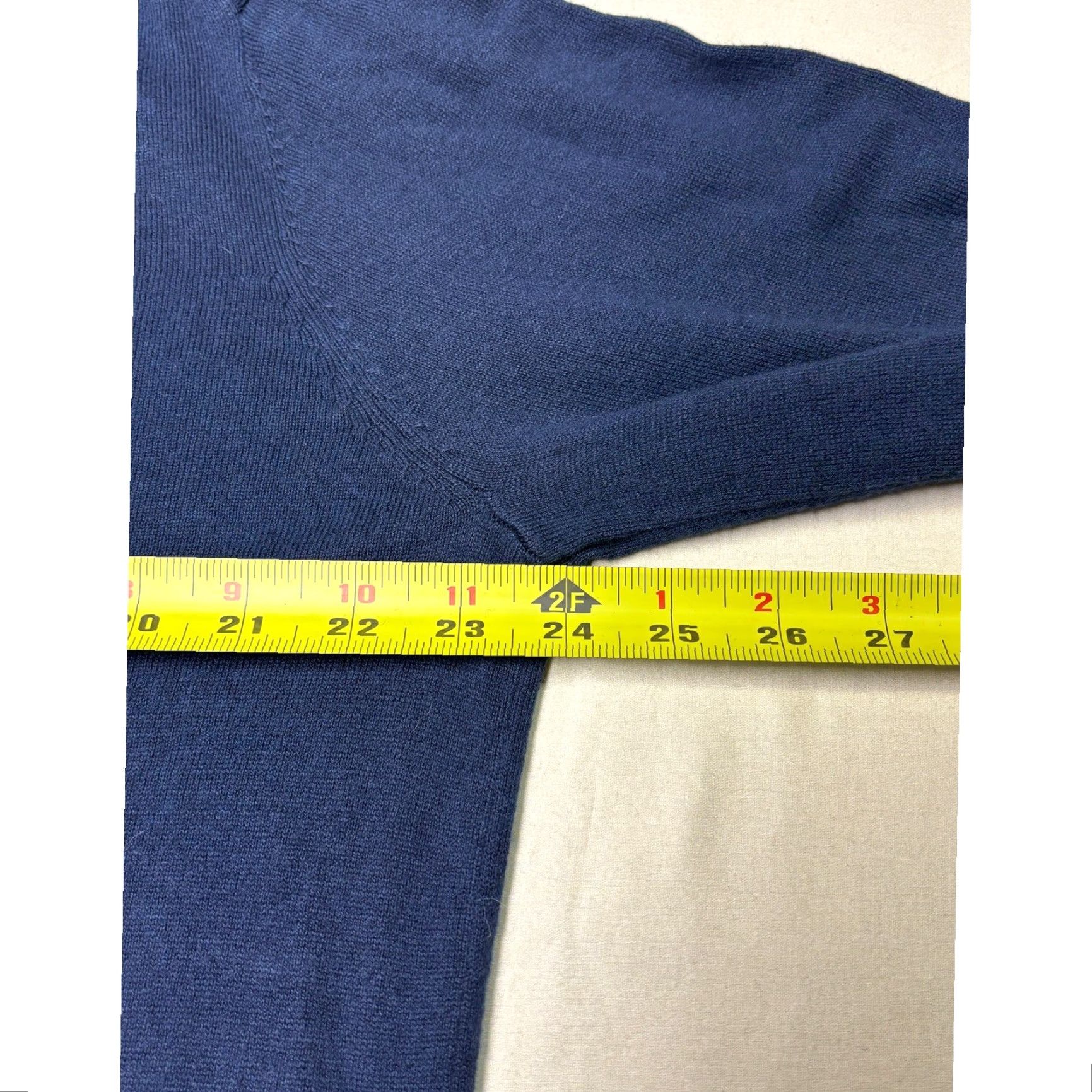 Vintage NWT Graham Luxe Sweater 1/4 Zip Blue Depths XL Cotton Rayon Silk Size US XL / EU 56 / 4 - 7 Thumbnail
