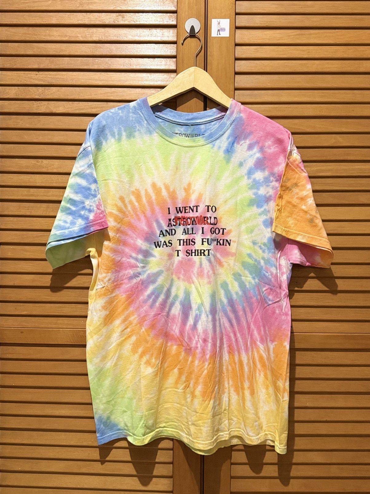 Travis Scott Astroworld “Wish You Were Here” Tie Dye Tee