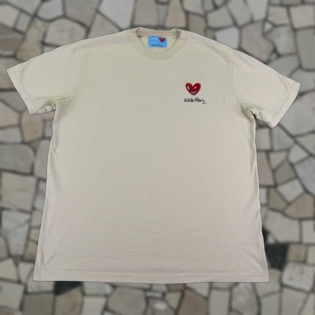 Palace Keith Haring Shirt Mens XL Beige Tan Art Artwork Tee Size US XL / EU 56 / 4 - 1 Thumbnail