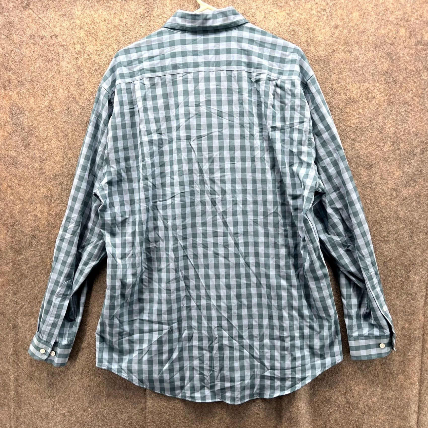 Footjoy FootJoy Shirt Men L Adult Blue Check Button-Down Polyester Spandex Casual Button-Up Casual Wear 4-Season Size US L / EU 52-54 / 3 - 2 Thumbnail