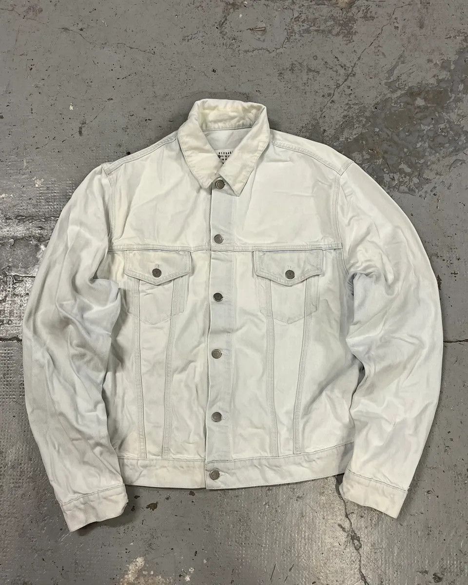 SS2020 Maison Margiela Stonewashed White Denim Jacket