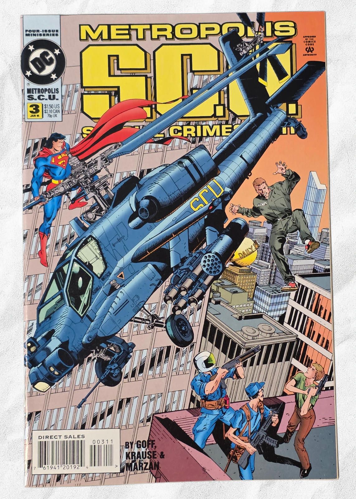 DC Comics Metropolis S.C.U Comic #3 January 1995 DC Limited Series (C) Size ONE SIZE - 1 Thumbnail