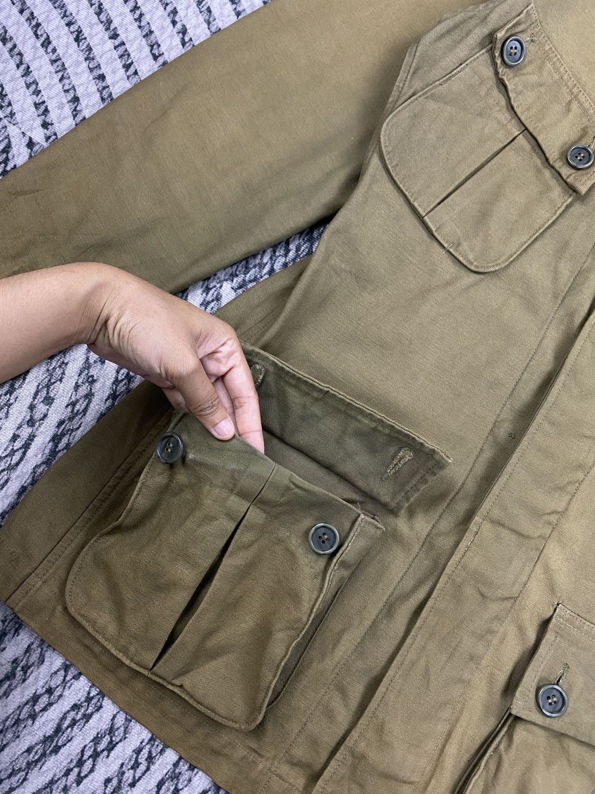 Vintage 🔥RARE VINTGE BISON WWII M42 PARATROOP JUMP JACKET Size US M / EU 48-50 / 2 - 8 Thumbnail