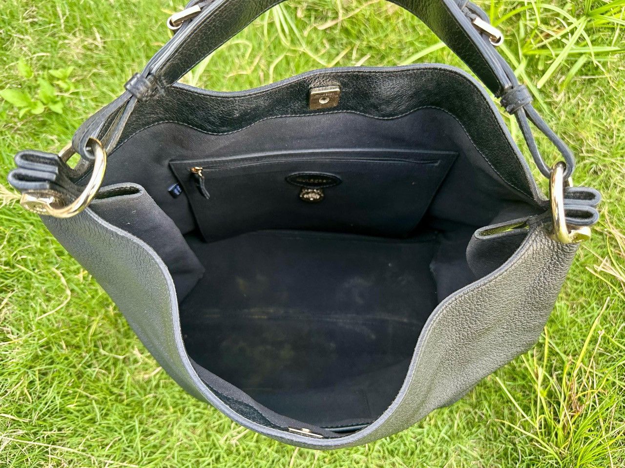 Mulberry Authentic Mulberry Freya Large Black Goat Printed Calf Bag Size ONE SIZE - 6 Thumbnail