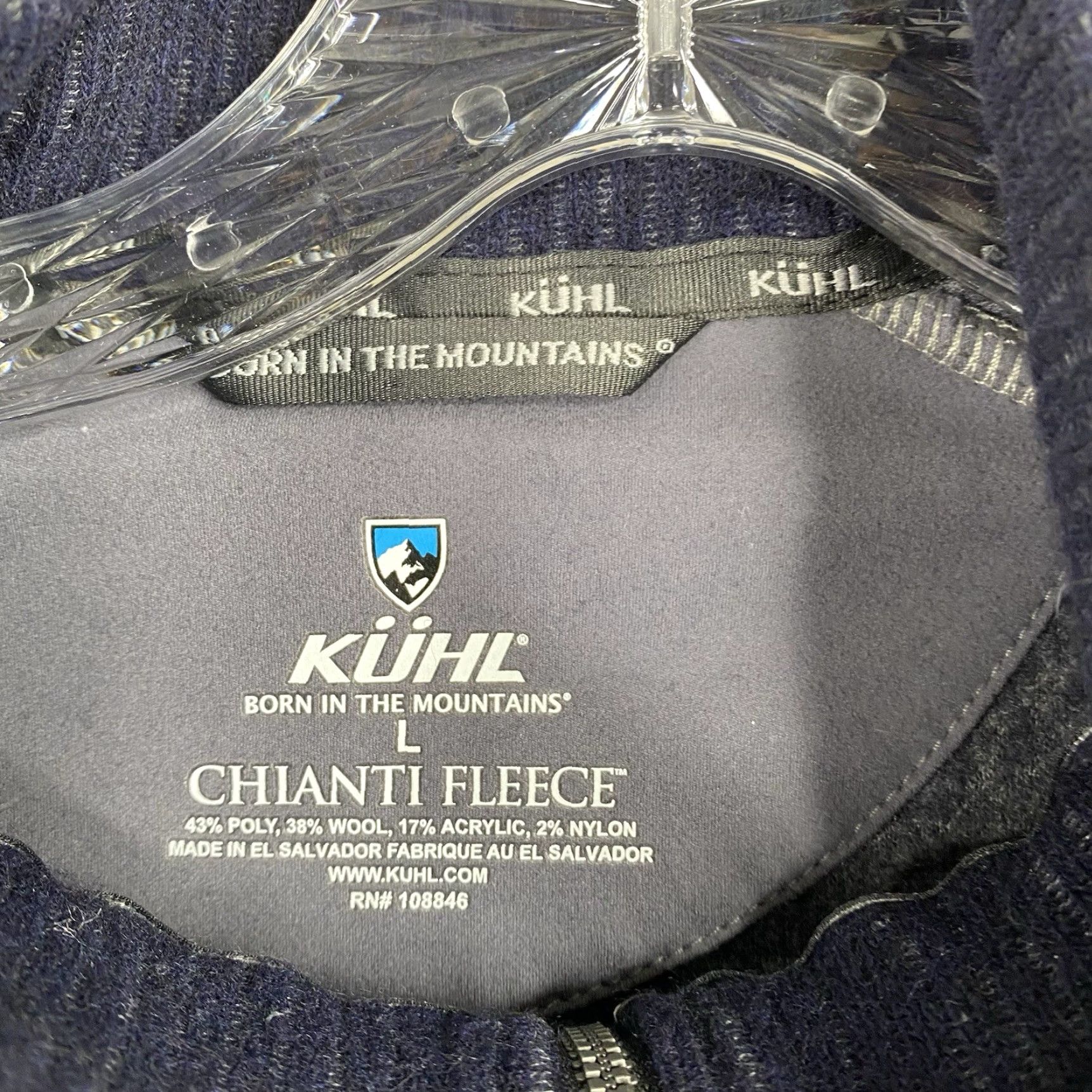 Vintage Kuhl Sweater Mens L Blue Chianti Fleece 1/4 Zip Wool Blend Pullover Hiking Size US L / EU 52-54 / 3 - 3 Thumbnail