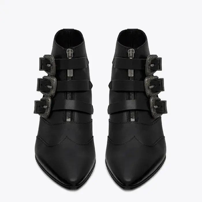 Saint Laurent Paris o1bcso1str0724 Stan Boots in Black Size US 12 / EU 45 - 3 Thumbnail