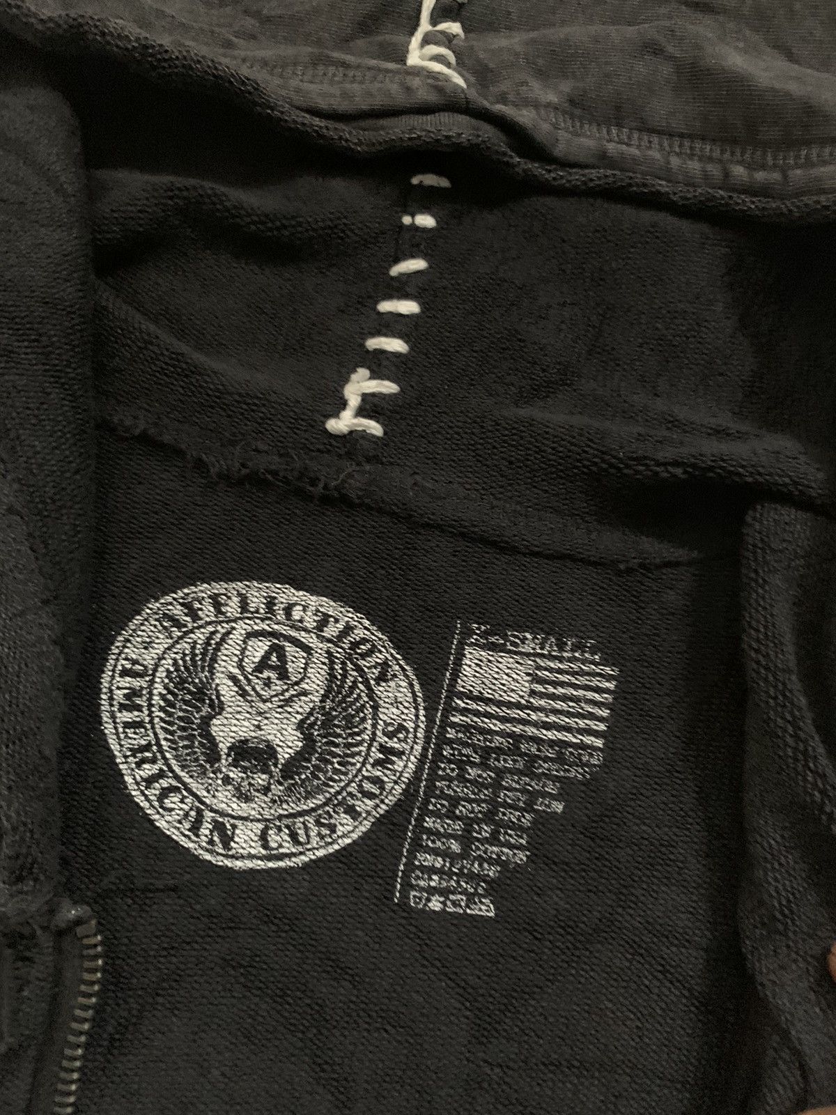 Affliction Rare y2k affliction rhinestones distressed zip up hoodie Size US XS / EU 42 / 0 - 13 Thumbnail