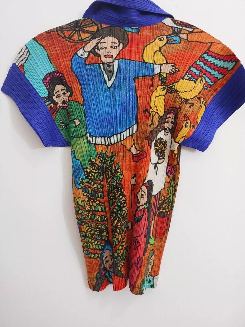 Issey Miyake Issey Miyake size:4 Orange old-style orchard top Size XS / US 0-2 / IT 36-38 - 2 Thumbnail