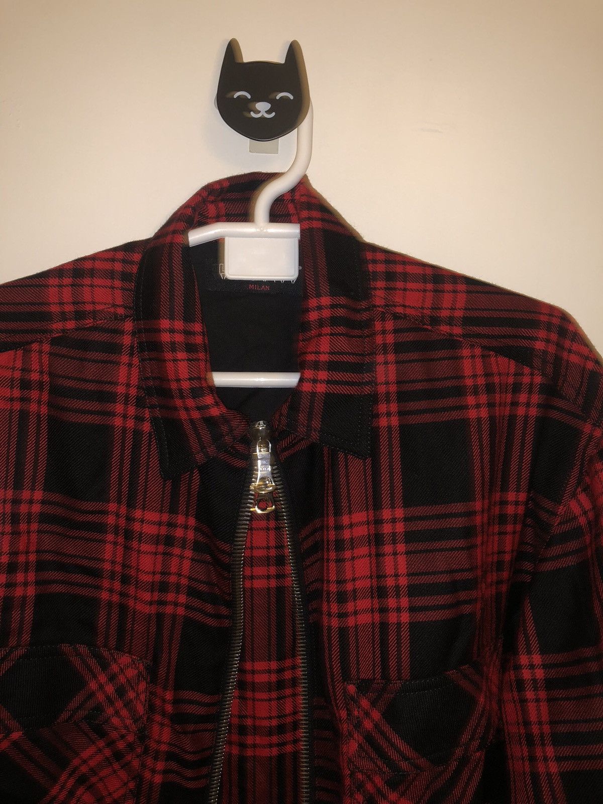 Designer Tartan Wool Zip by La Haine Milan Size US M / EU 48-50 / 2 - 11 Thumbnail