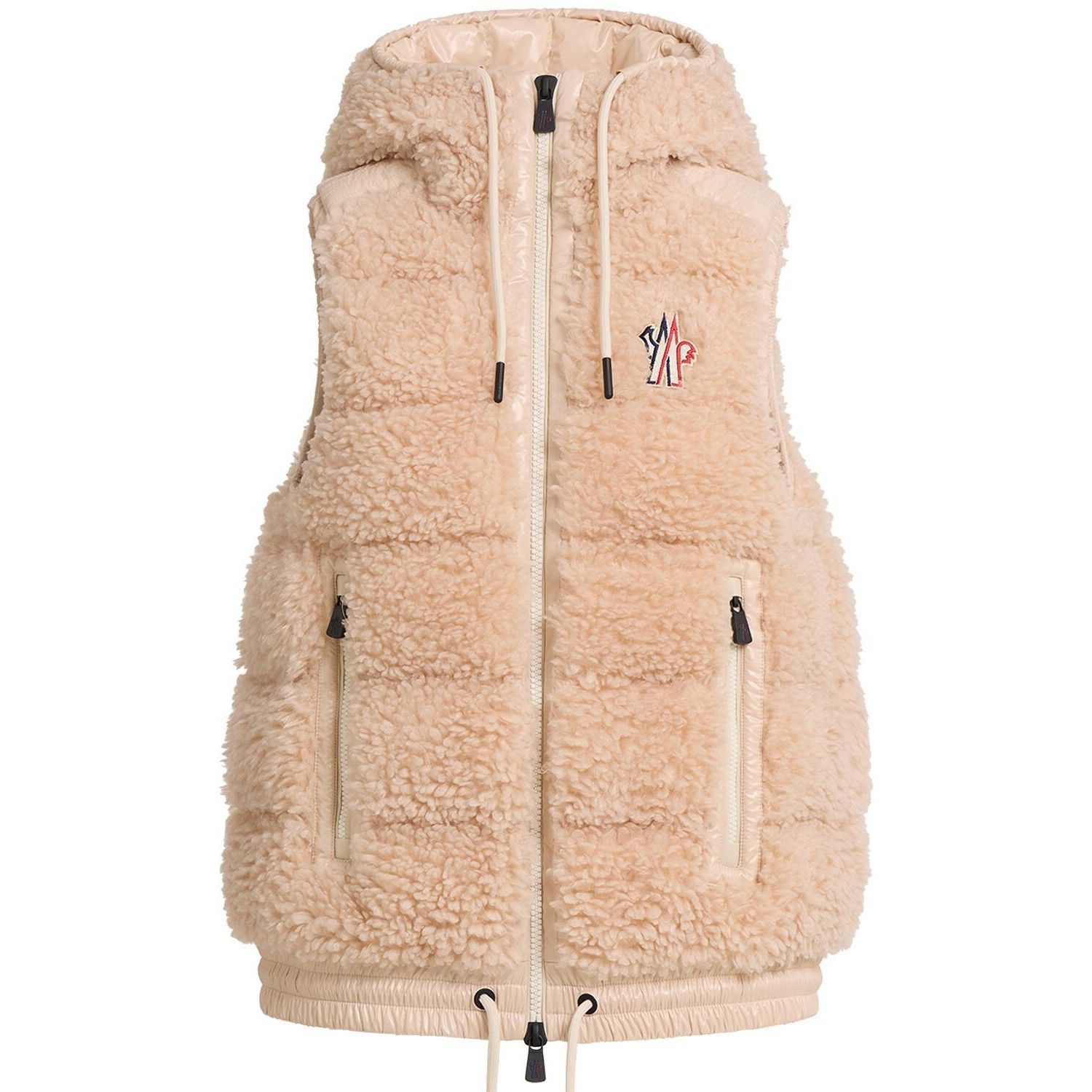 MONCLER GRENOBLE Women's Teddy Pink Down Vest New (Women's s