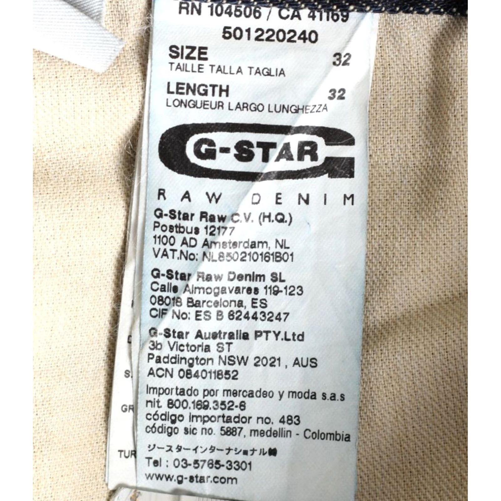 G-Star G-Star 3301 STRAIGHT Jeans Men 32x32 Blue 5-Pocket Denim Regular 3301 DZ6676 Size US 32 / EU 48 - 7 Thumbnail