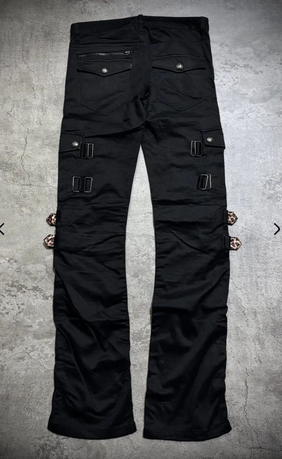 BERNINGS SHO 2000's BERNINGS SHO Punk Bondage MultiZipper Cargo pants Size US 30 / EU 46 - 2 Thumbnail