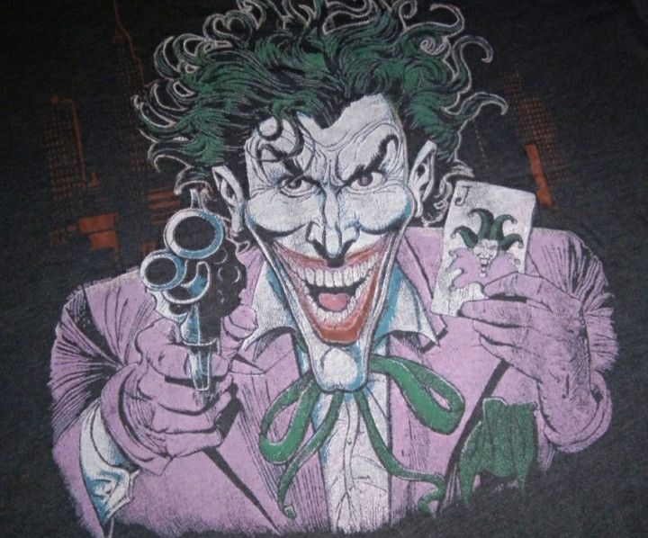 DC Comics × Vintage VTG 2000s The Joker 😈 50/50 Made in USA tshirt comic movie Size US S / EU 44-46 / 1 - 1 Thumbnail