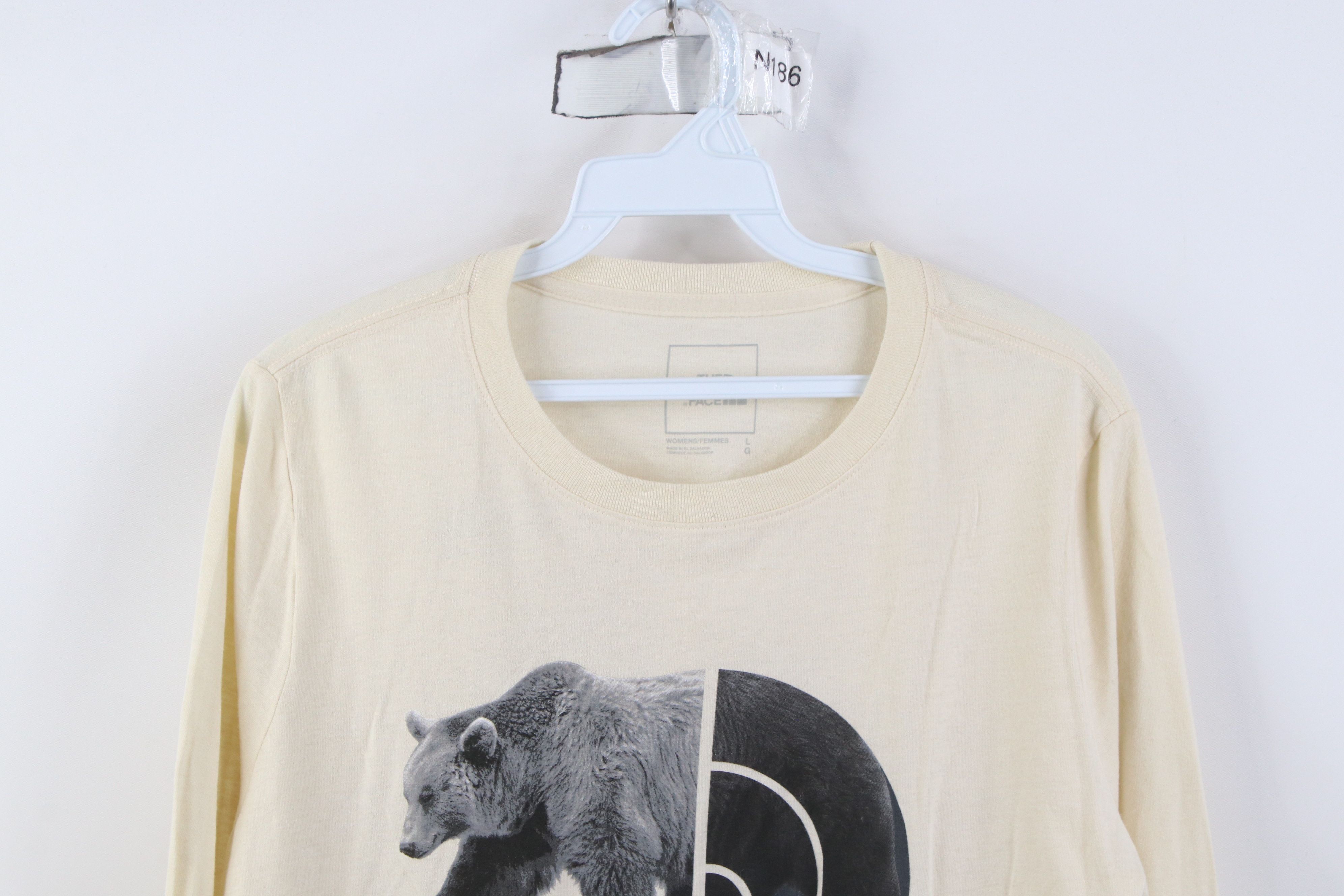 The North Face New The North Face Spell Bear Big Logo Long Sleeve T-Shirt Size L / US 10 / IT 46 - 2 Thumbnail