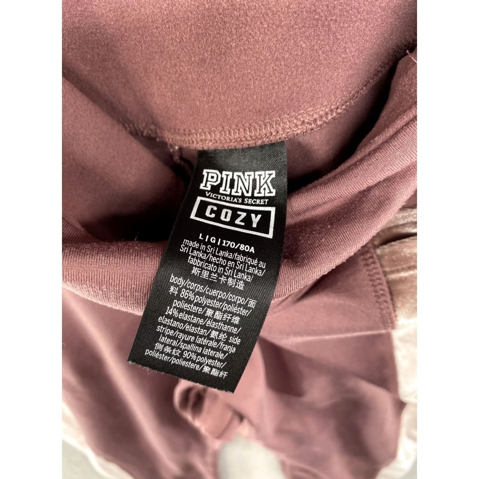 Victoria's Secret Victoria's Secret PINK Cozy Leggings Women's Size L Multicolor Athletic Ankle Pants Girls Mens Womens? Size 36" / US 14 / IT 50 - 4 Thumbnail
