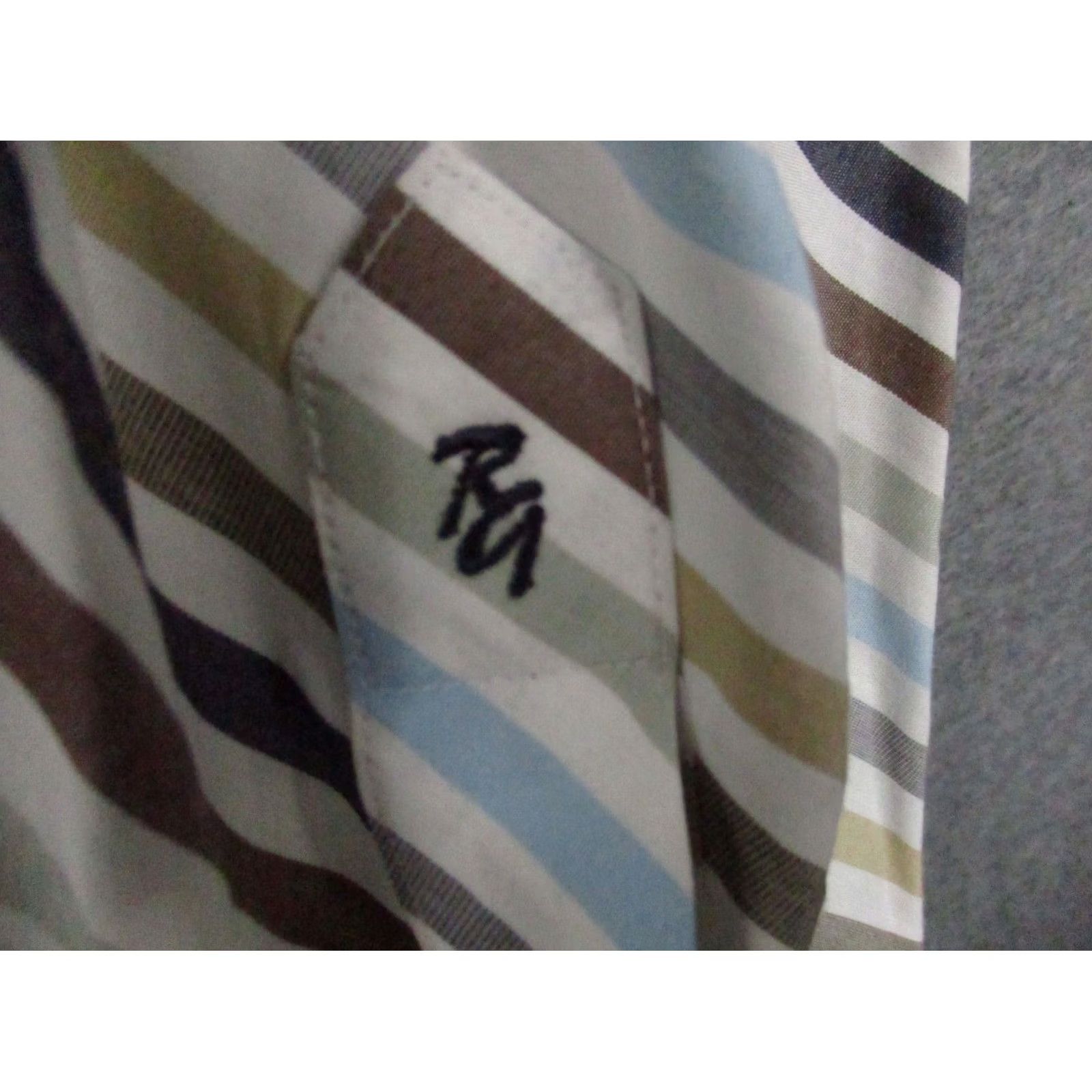 Robert Graham Robert Graham Dress Shirt Mens XL Striped Cotton Button-Up Size 46R - 5 Thumbnail