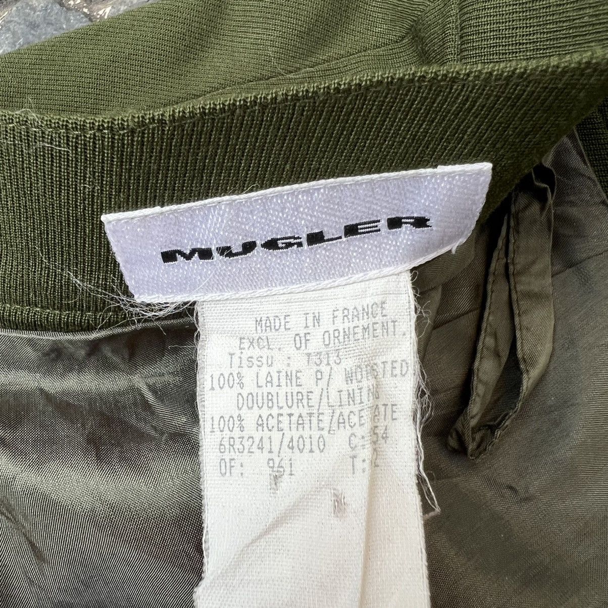 Mugler Mugler Pencil Skirt Olive Green Size 28" / US 6 / IT 42 - 10 Thumbnail