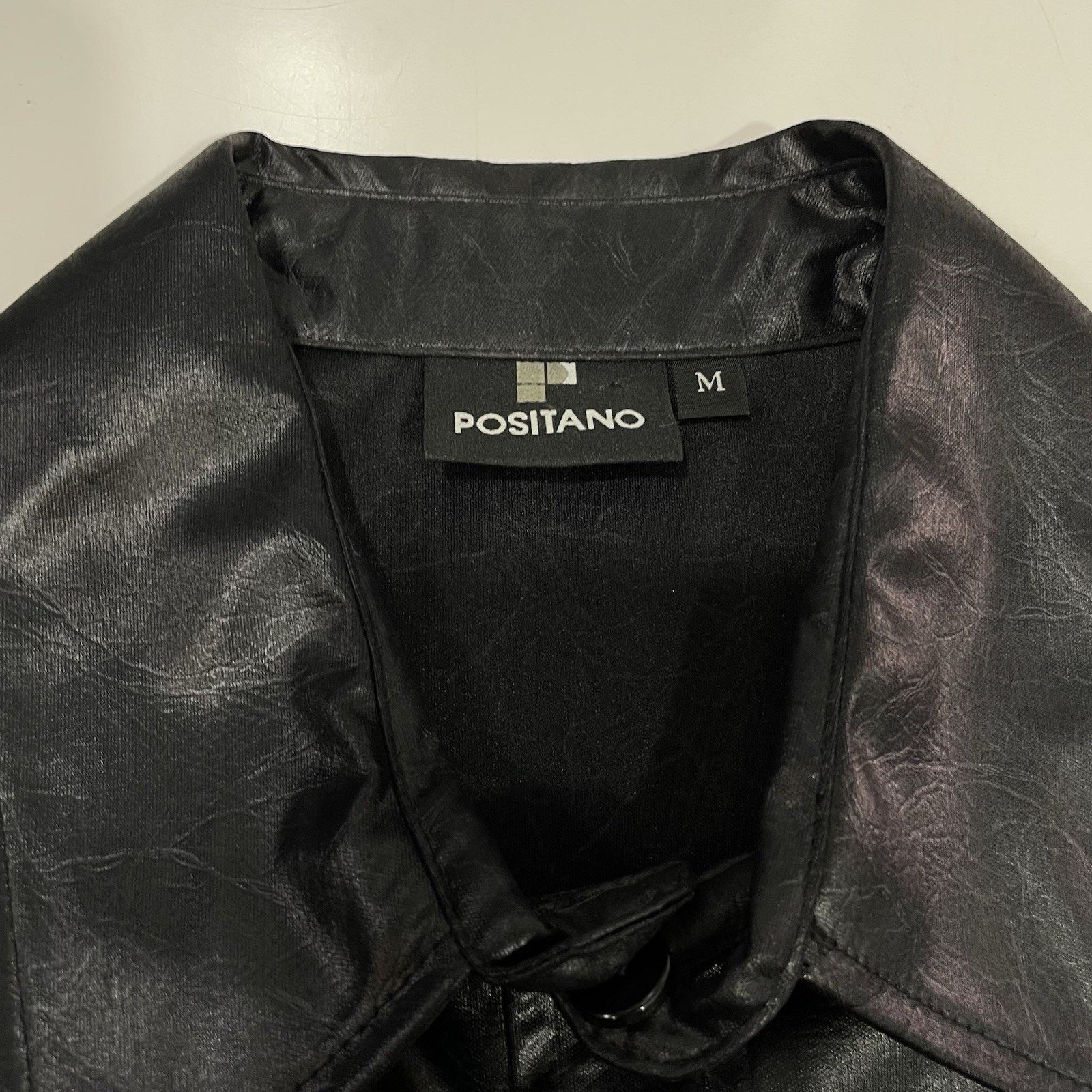 Hot Topic VTG POSITANO Black Belted Shirt Men’s M Club Rave Lounge Size US M / EU 48-50 / 2 - 1 Thumbnail