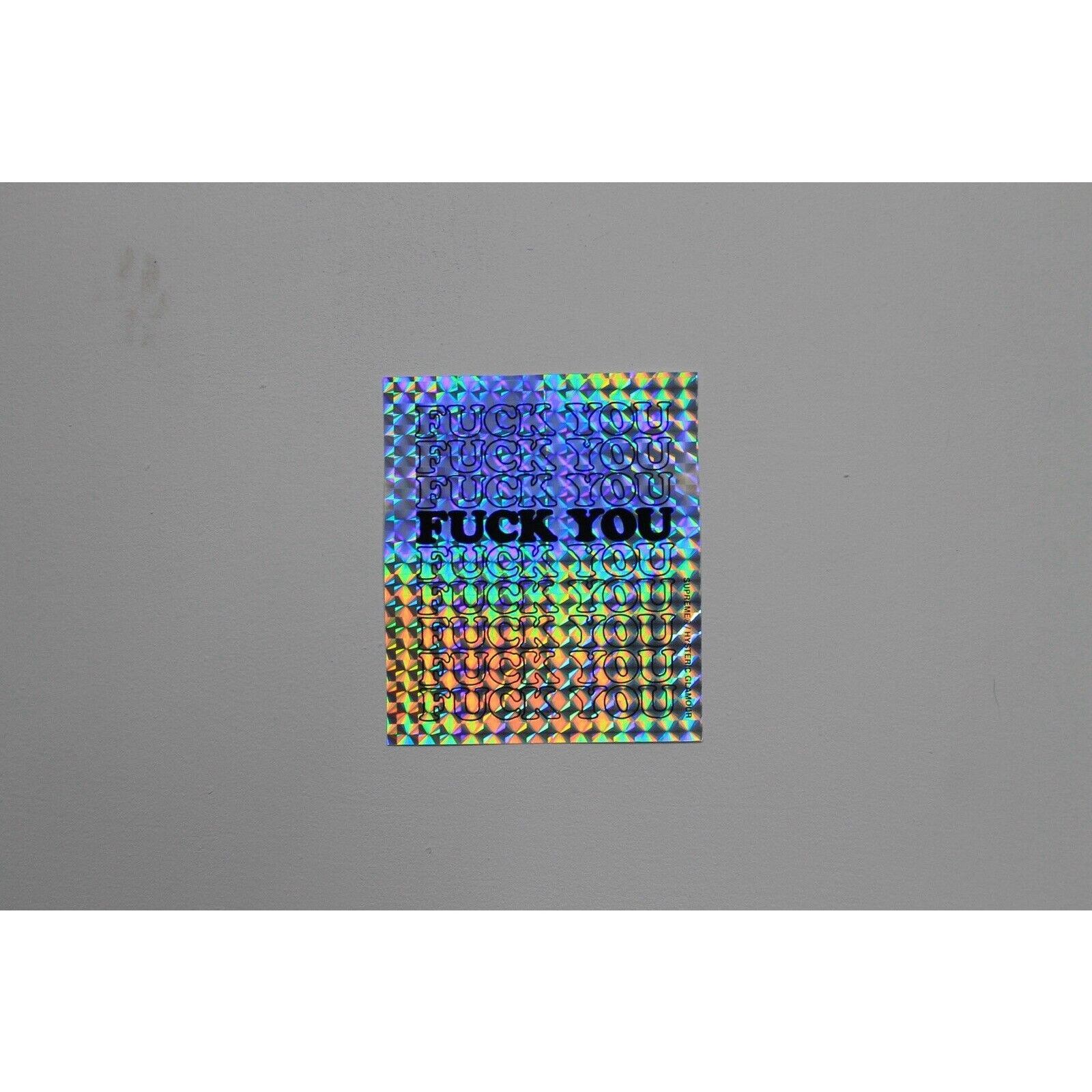Supreme Supreme Hysteric Glamour F You Sticker Silver Holographic 17 Size ONE SIZE - 4 Thumbnail