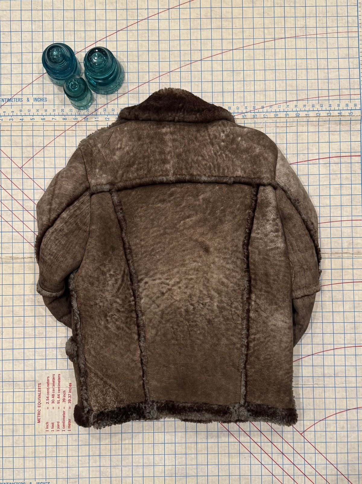 Vintage Vintage Rice ID Sheepskin Shearling Jacket Dark Brown Medium Size US M / EU 48-50 / 2 - 7 Thumbnail