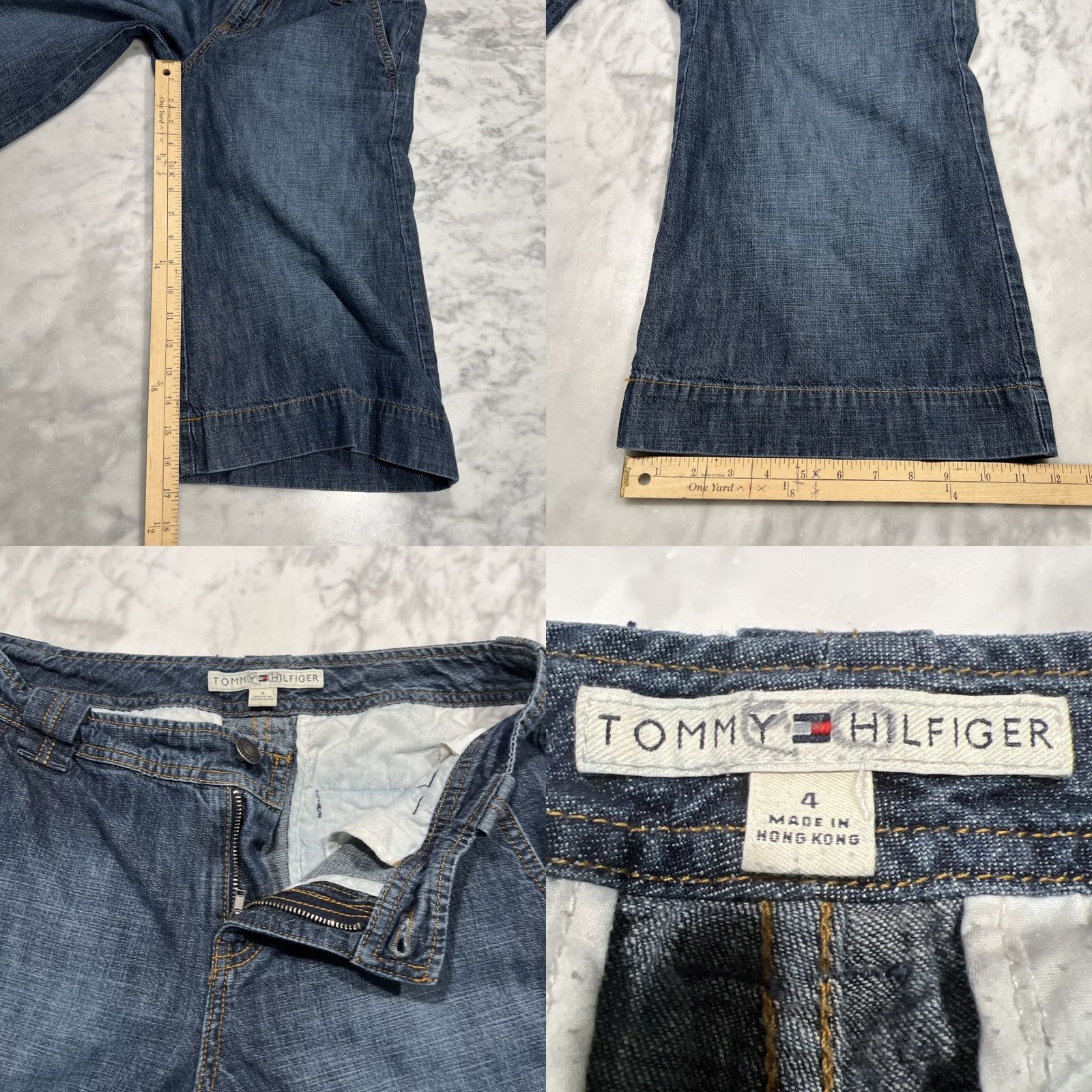 Tommy Hilfiger Tommy Hilfiger Jeans Womens 4 Blue Shorts Women Wide Leg Crop Denim Pockets Cotton Mom Size 27" / US 4 / IT 40 - 8 Thumbnail