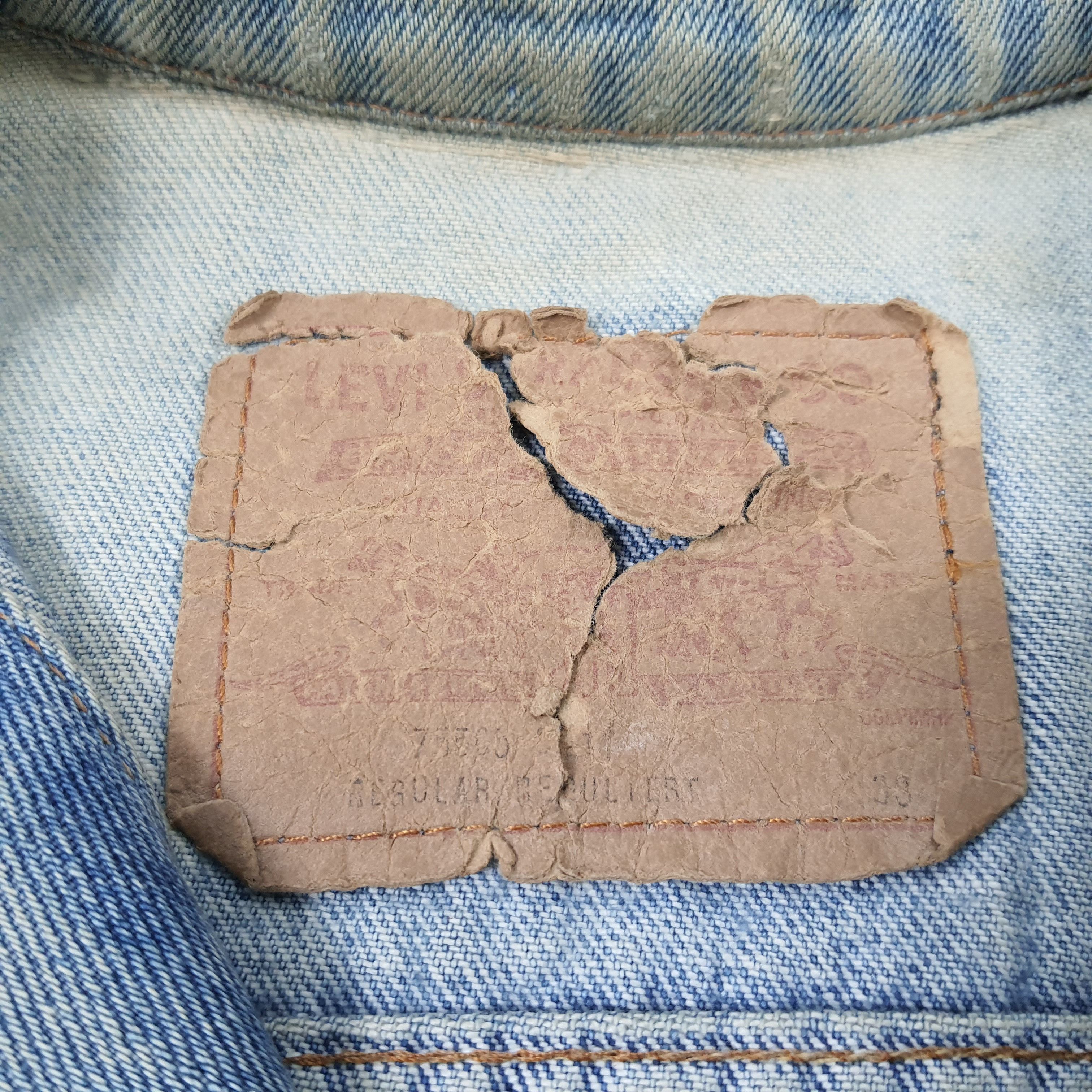 Levi's × Levi's Vintage Clothing Vintage Levi's Skull Big Logo Custom Jeans Jacket Size US S / EU 44-46 / 1 - 5 Thumbnail