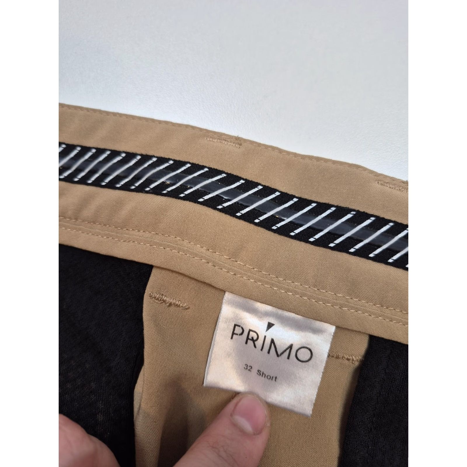 Vintage Primo Pants Mens 32 Beige Jogger Tapered Ankle Zip Pocket Stretch Microfiber Slim Front Flat Front Zip Fly Casual Modern 90s? Size US 32 / EU 48 - 4 Thumbnail