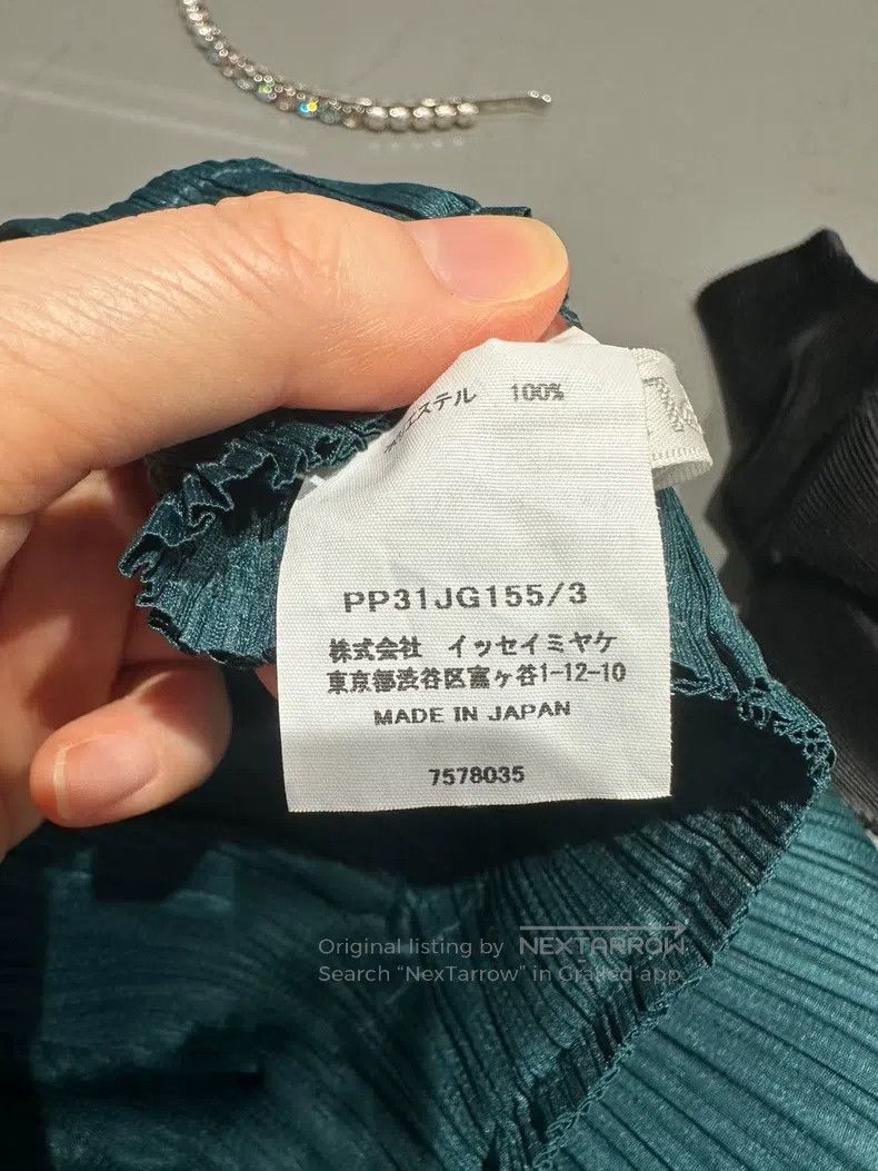 Issey Miyake Issey Miyake Ruffle Skirt Peacock Blue Green Size 31" - 6 Thumbnail