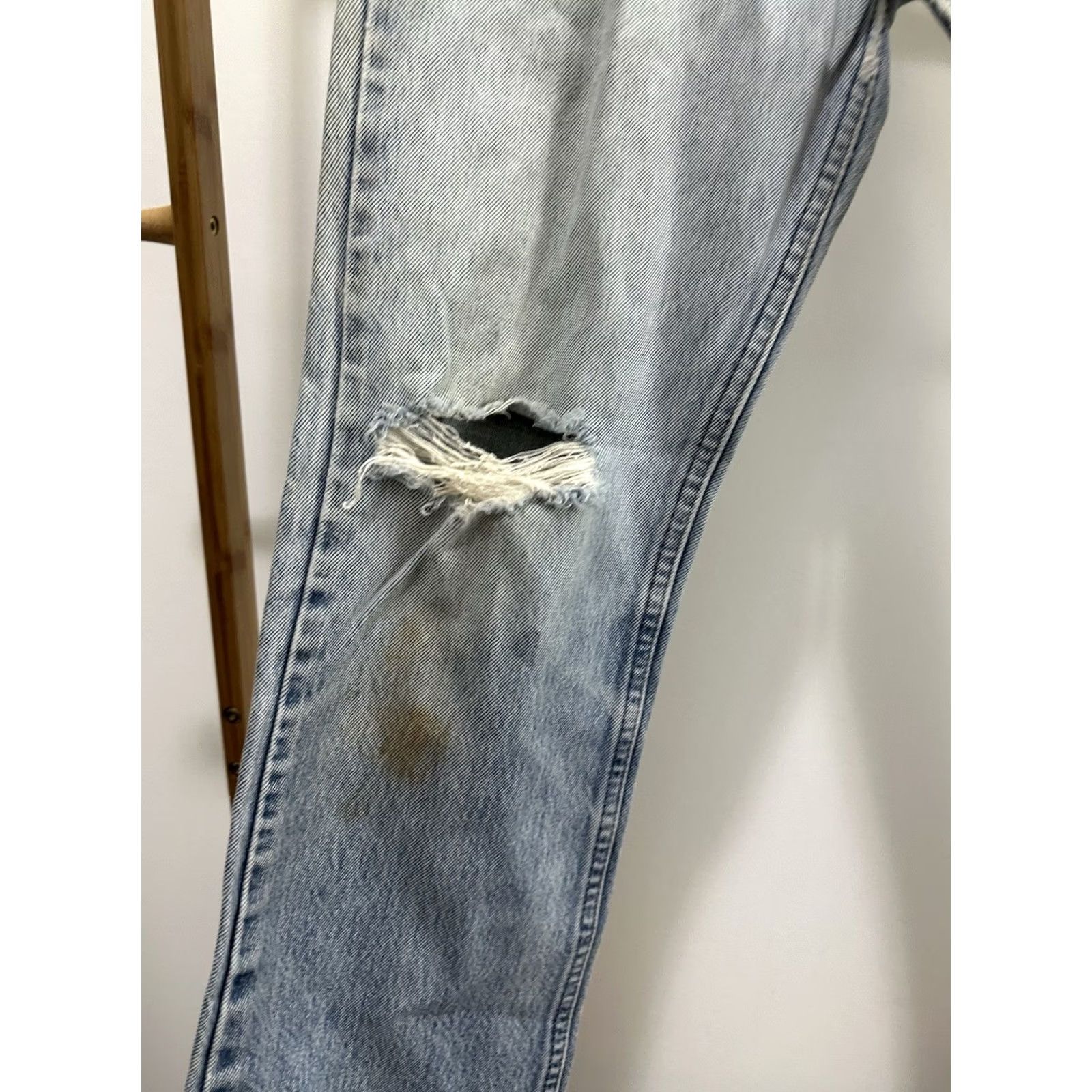 Levi's VTG Levi's Orange Tab Distressed Faded Worn Denim Jeans 32 x 32 Denim Bootcut Men Jeans Blue 70s Vintage Levi's Mens Size US 32 / EU 48 - 7 Thumbnail