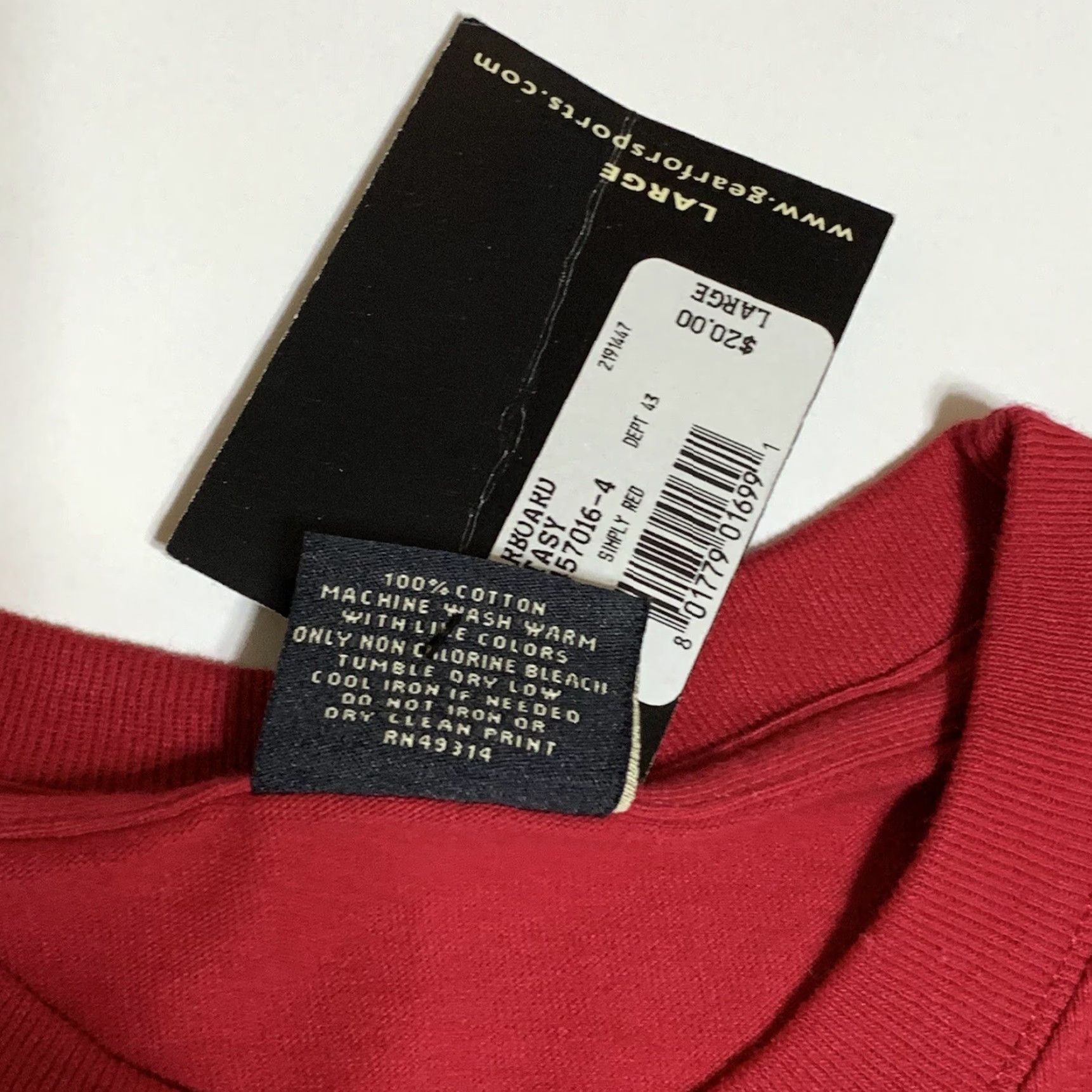 Vintage Gear For Sports Carnival Fantasy The Fun Ship Red Graphic T Shirt L Men Crew Neck Short Sleeve NWT Ship Cruise Theme Size US L / EU 52-54 / 3 - 8 Thumbnail