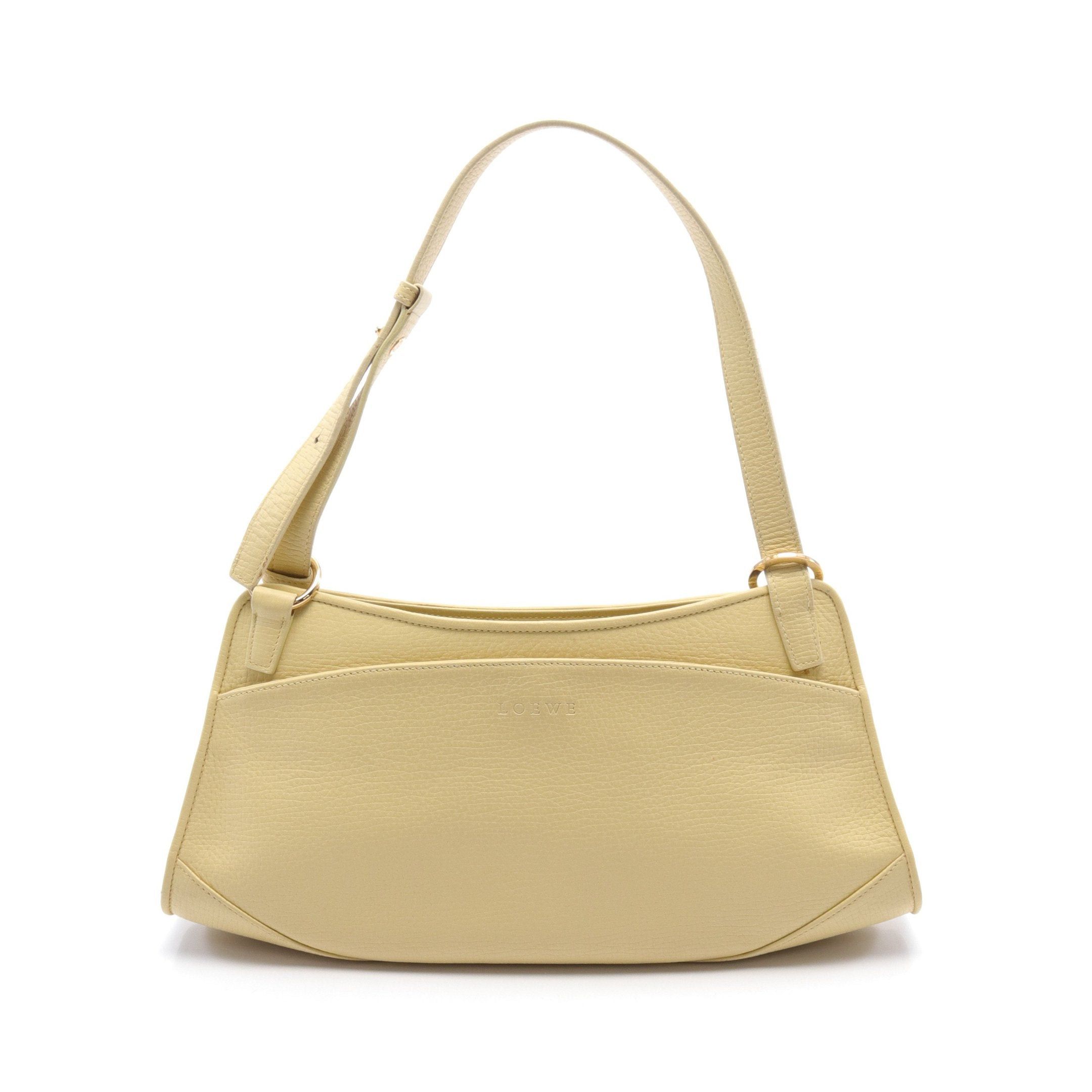 image of Loewe One Shoulder Bag Leather Light Yellow, Women's