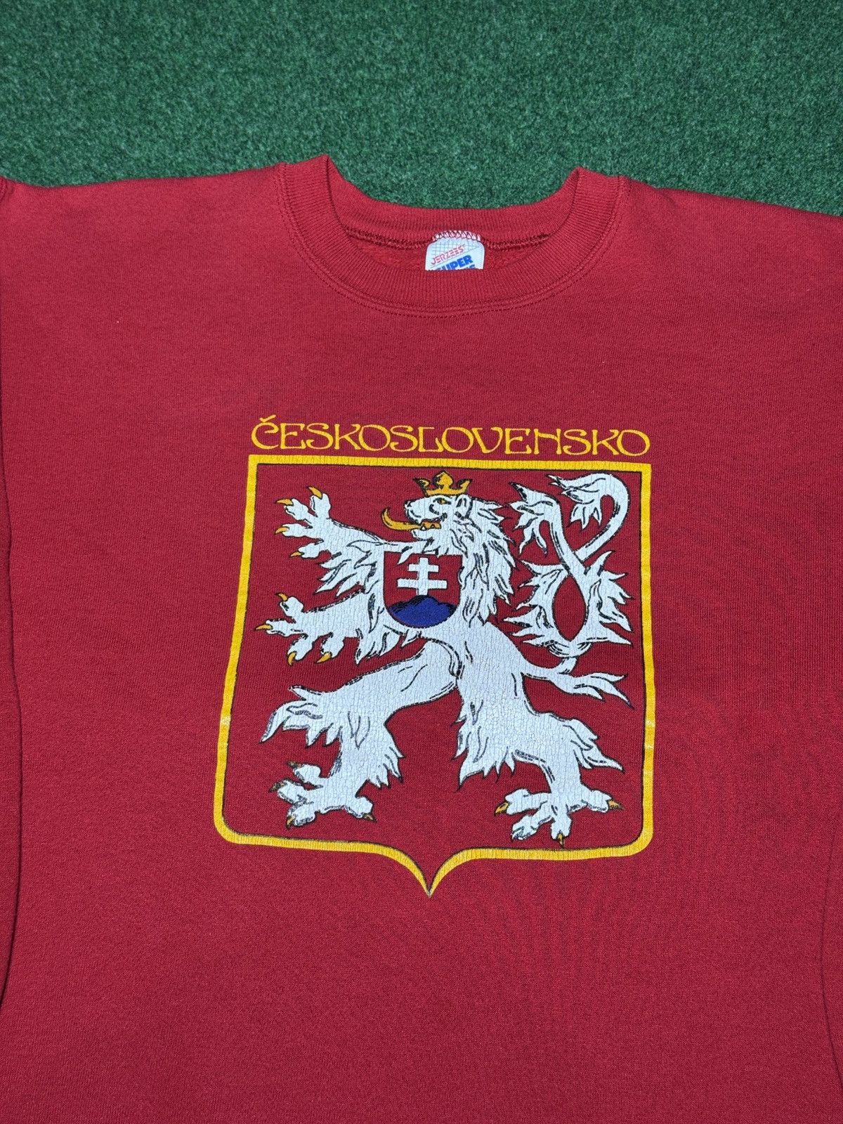 Jerzees Vintage Czechoslovakia 80s Sweatshirt L/XL 24x26 Crewneck Size US L / EU 52-54 / 3 - 2 Thumbnail