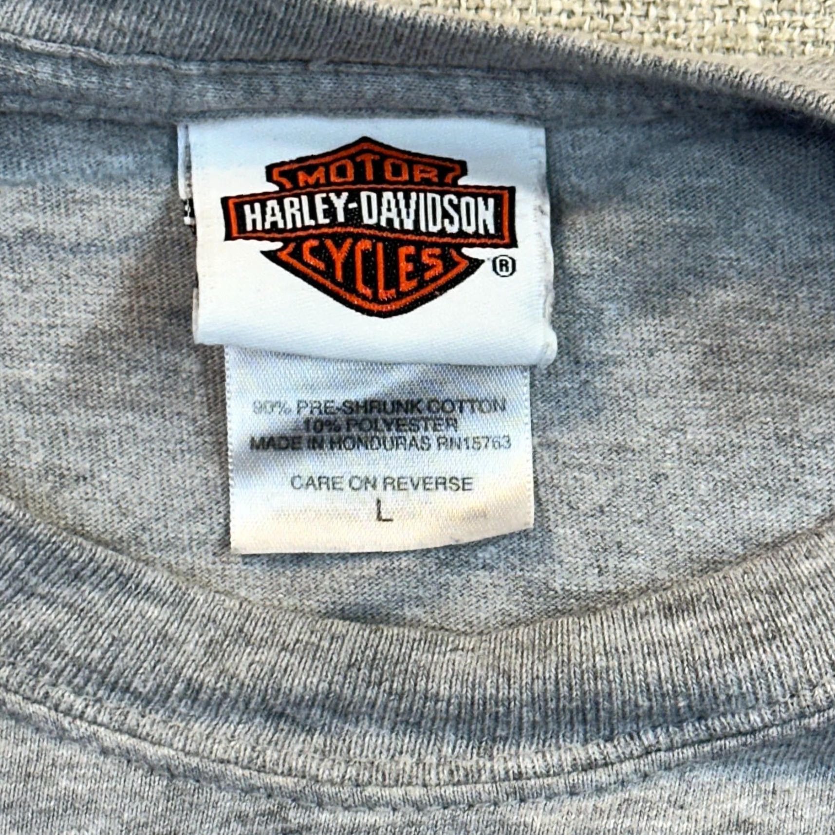 Harley Davidson Harley-Davidson Mens Large Vehicle Operations Tee Shirt Shirt T-Shirt York, Pa Multicolor Graphic Print Pocket Logo 2010-2019 Mens Clothing Size US L / EU 52-54 / 3 - 5 Thumbnail
