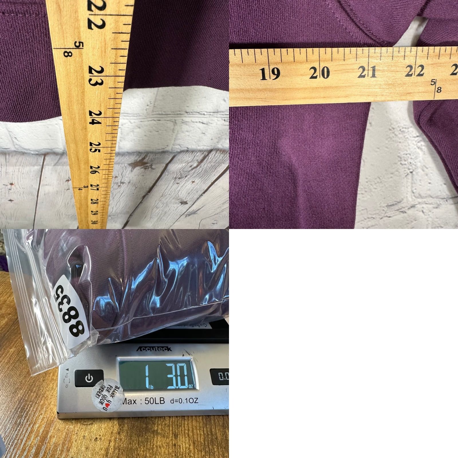 Vintage American Giant Hoodie Purple 100% Cotton Pullover M Men Regular Size US M / EU 48-50 / 2 - 8 Thumbnail