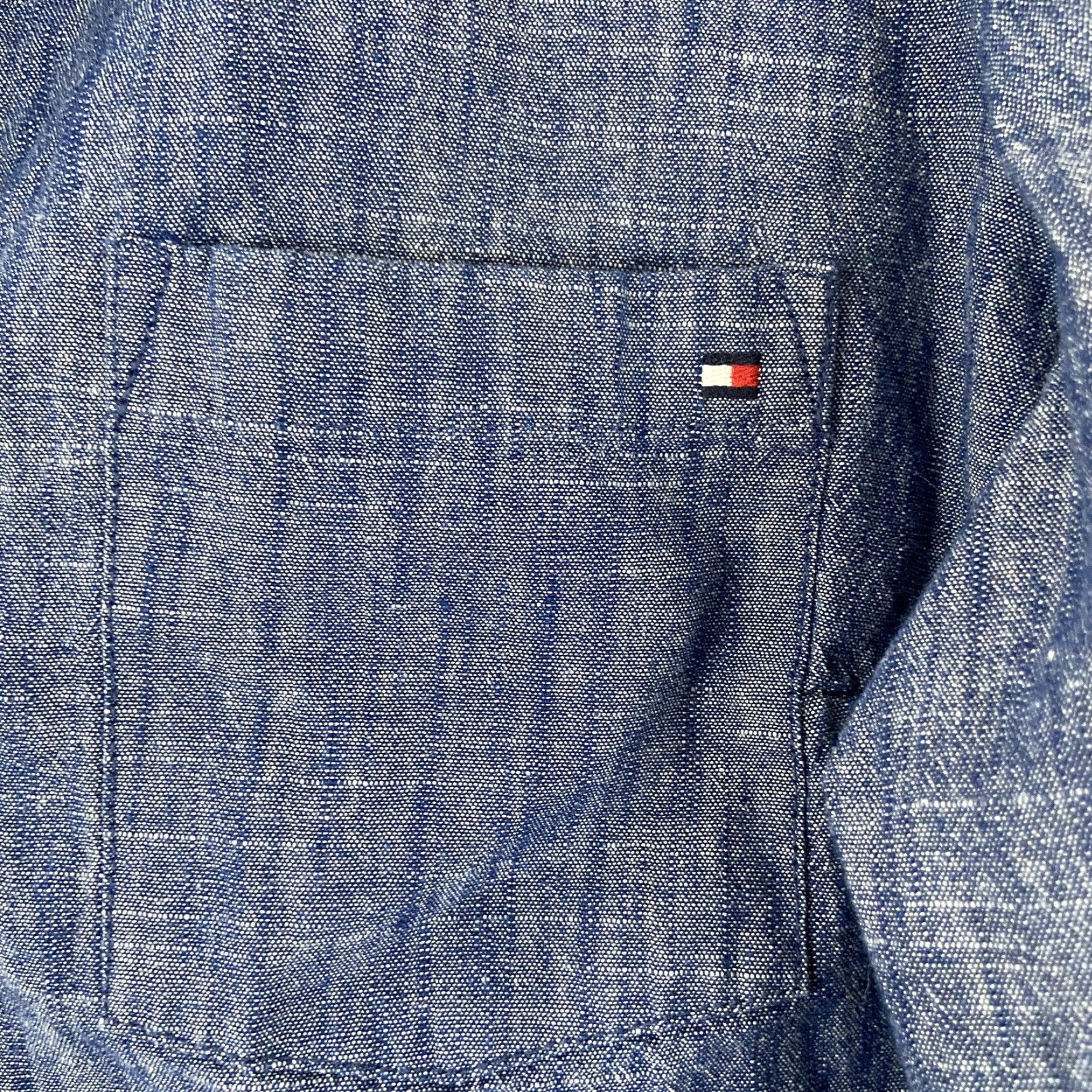 Tommy Hilfiger Tommy Hilfiger Button-Up Shirt Long Sleeve Blue Adult Medium Mens Size US M / EU 48-50 / 2 - 4 Thumbnail