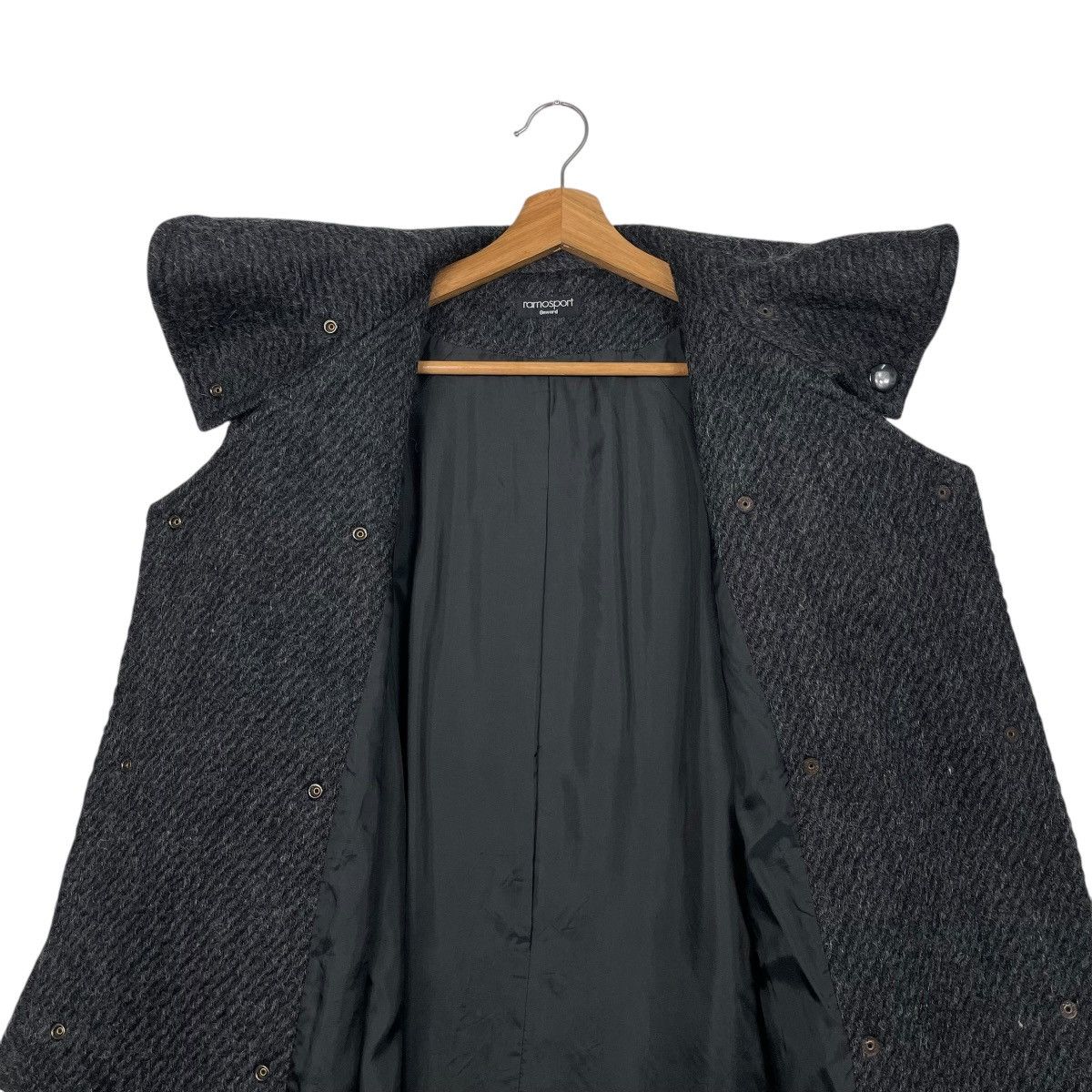 Japanese Brand Ramosport Double Breasted Wool Overcoat Size S / US 4 / IT 40 - 13 Thumbnail