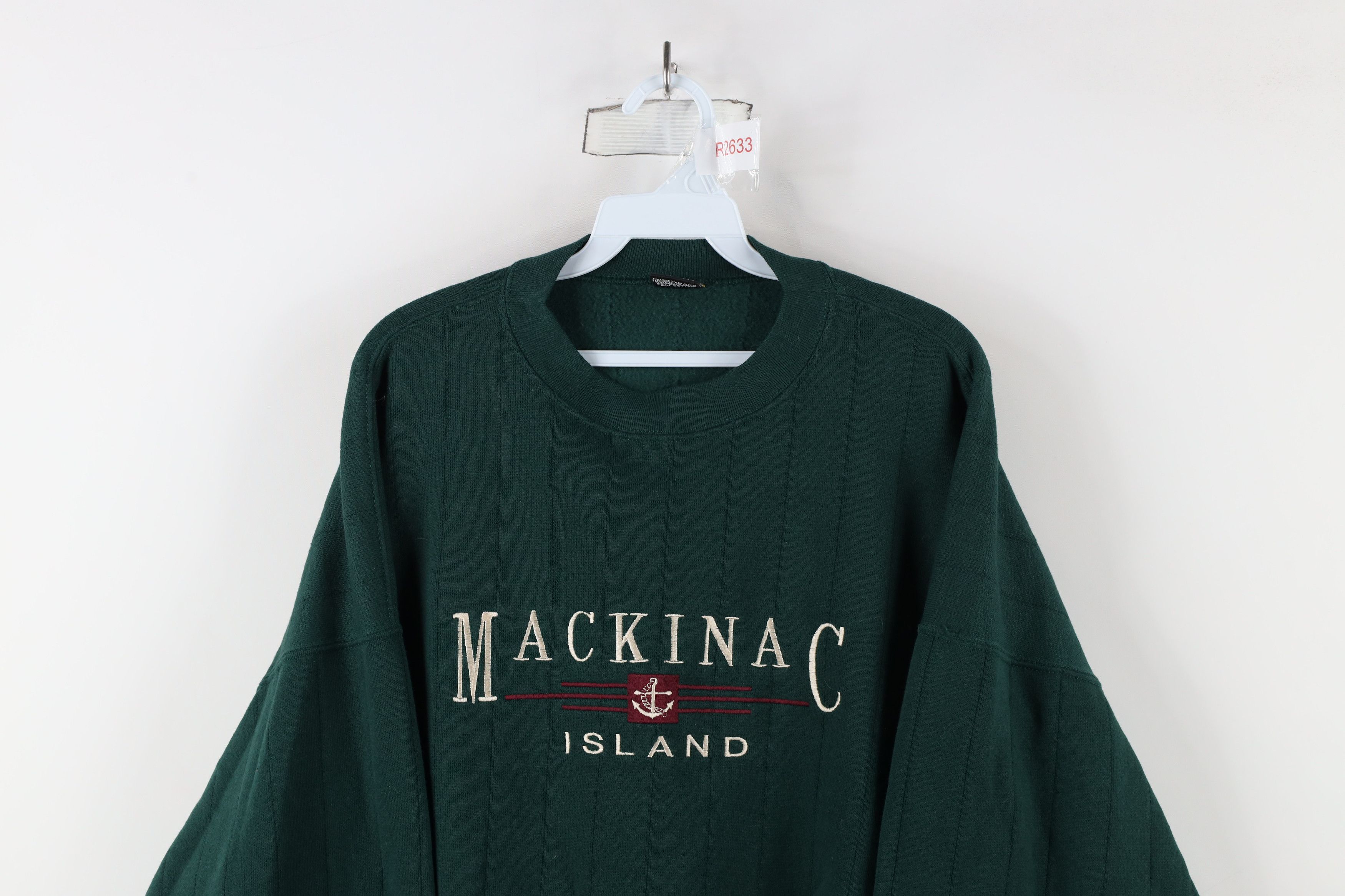 Vintage Vintage 90s Streetwear Mackinac Island Sweatshirt USA Size US XXL / EU 58 / 5 - 2 Thumbnail