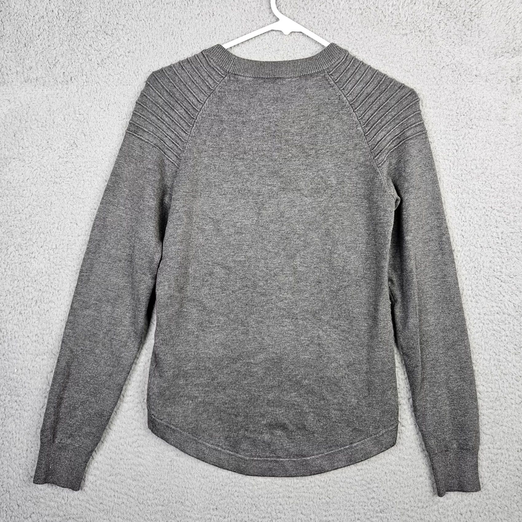 Jonathan Simkhai JONATHAN SIMKHAI Women's Gray Sweater Long Sleeve Crew Neck Knit Pullover Size M Modern Casual Indoor Wear Womens Size M / US 6-8 / IT 42-44 - 6 Thumbnail