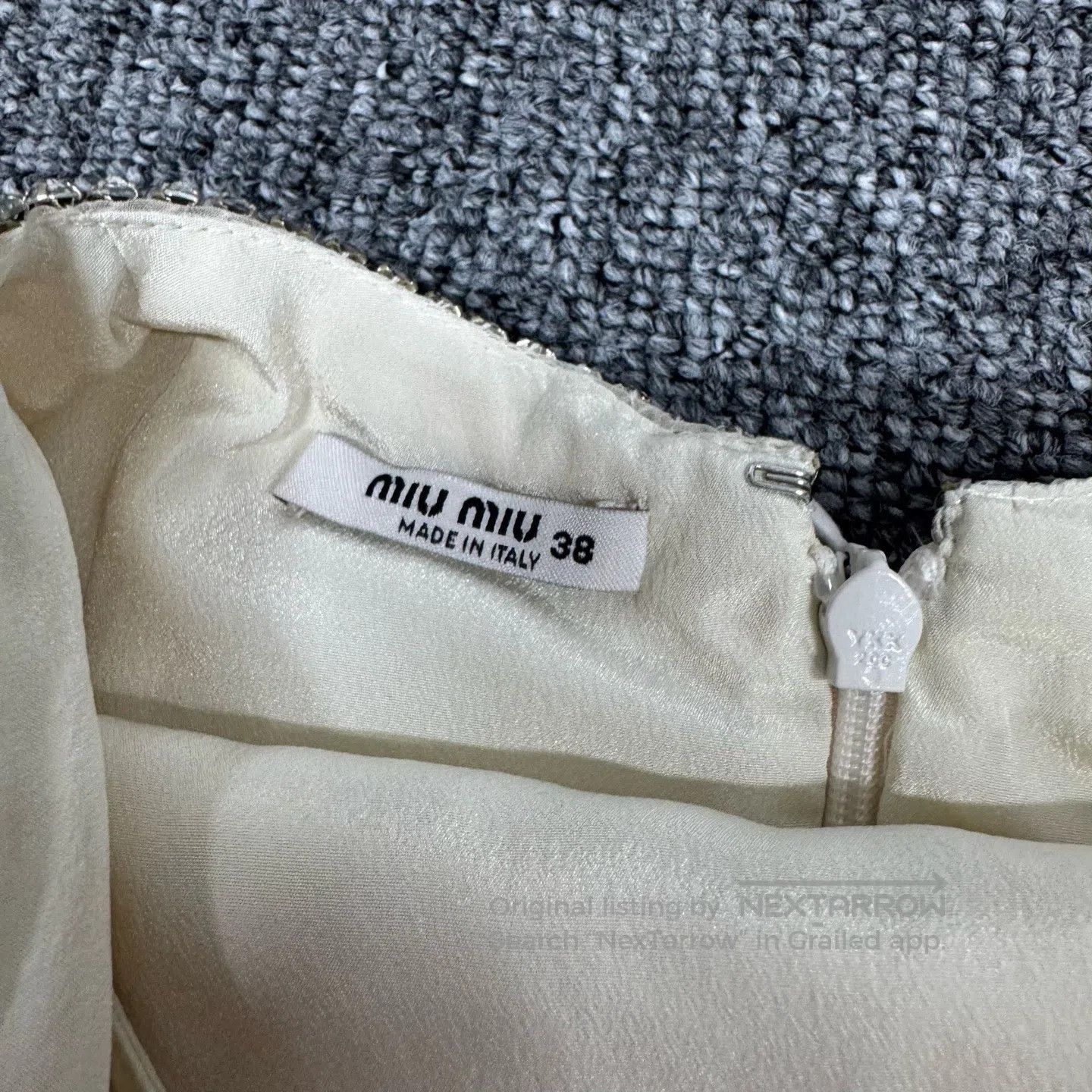 Miu Miu miu miu Hand-crafted drill-cut backless dress with suspend Size M / US 6-8 / IT 42-44 - 5 Thumbnail