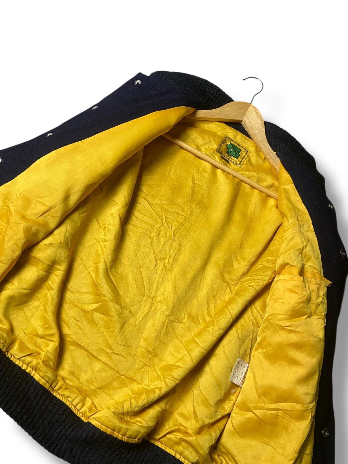 Japanese Brand John Max Wool Varsity Jacket with Leather Sleeve (159) Size US L / EU 52-54 / 3 - 4 Thumbnail